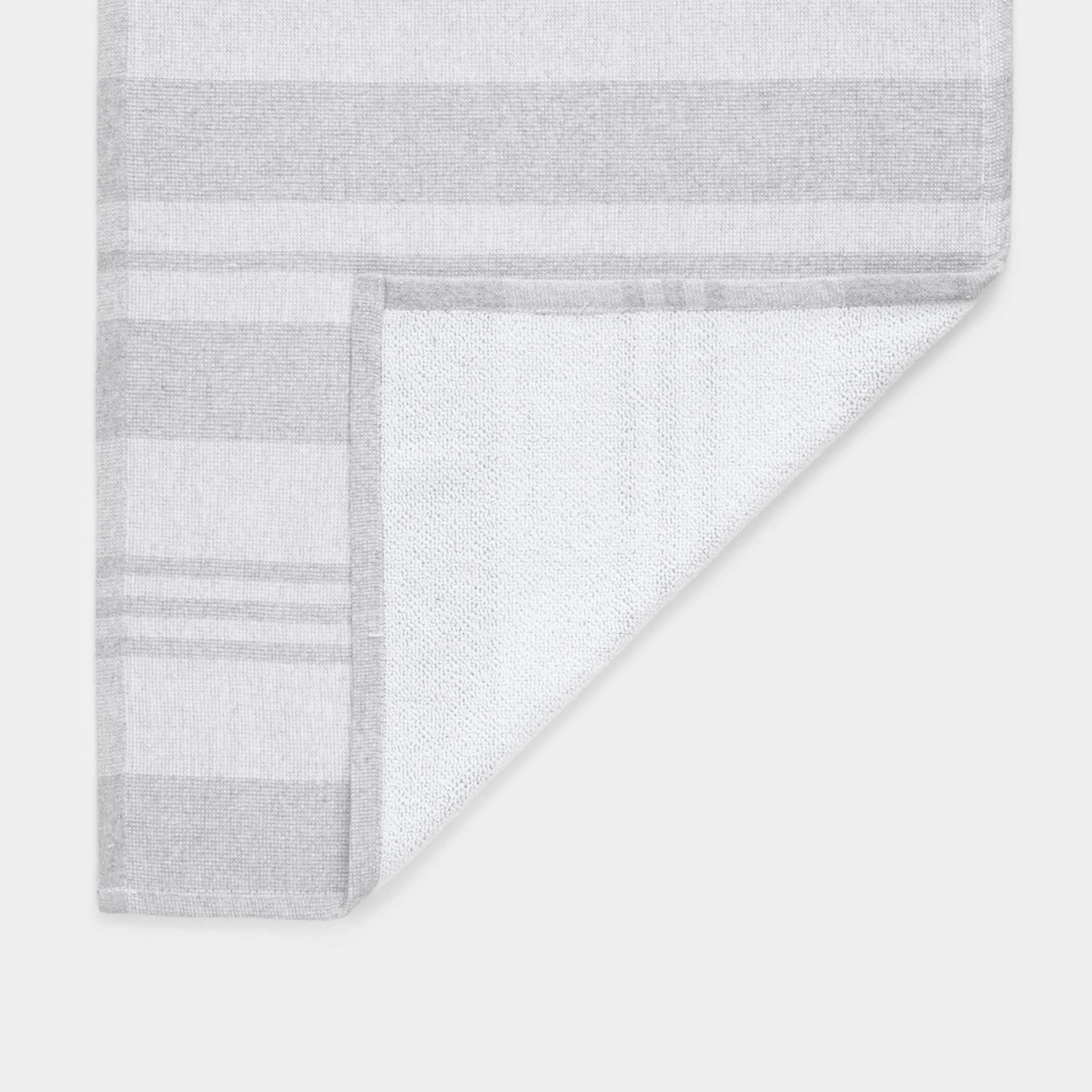 Полотенце кухонное, 40х60 см, хлопок, светло-серое, Полосы, Stripe kitchen, image-2