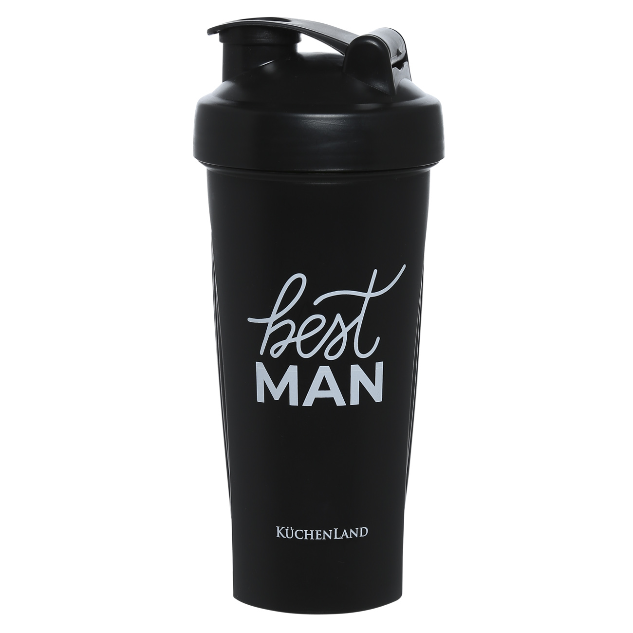 

Шейкер спортивный, 750 мл, пластик/сталь, черный, Best man, Sport