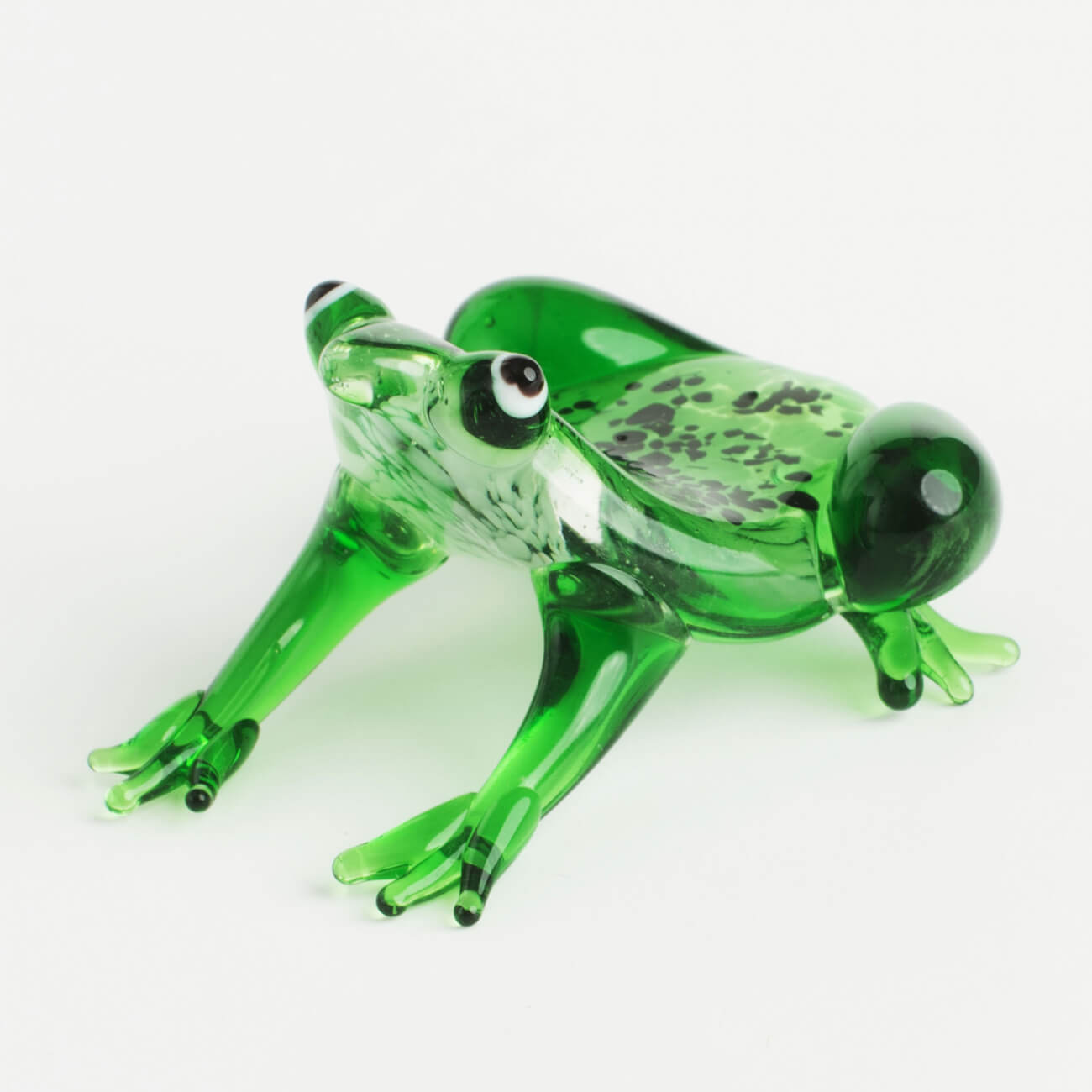 Статуэтка, 5 см, стекло, зеленая, Лягушка, Vitreous собери картинку лягушка с наклейками