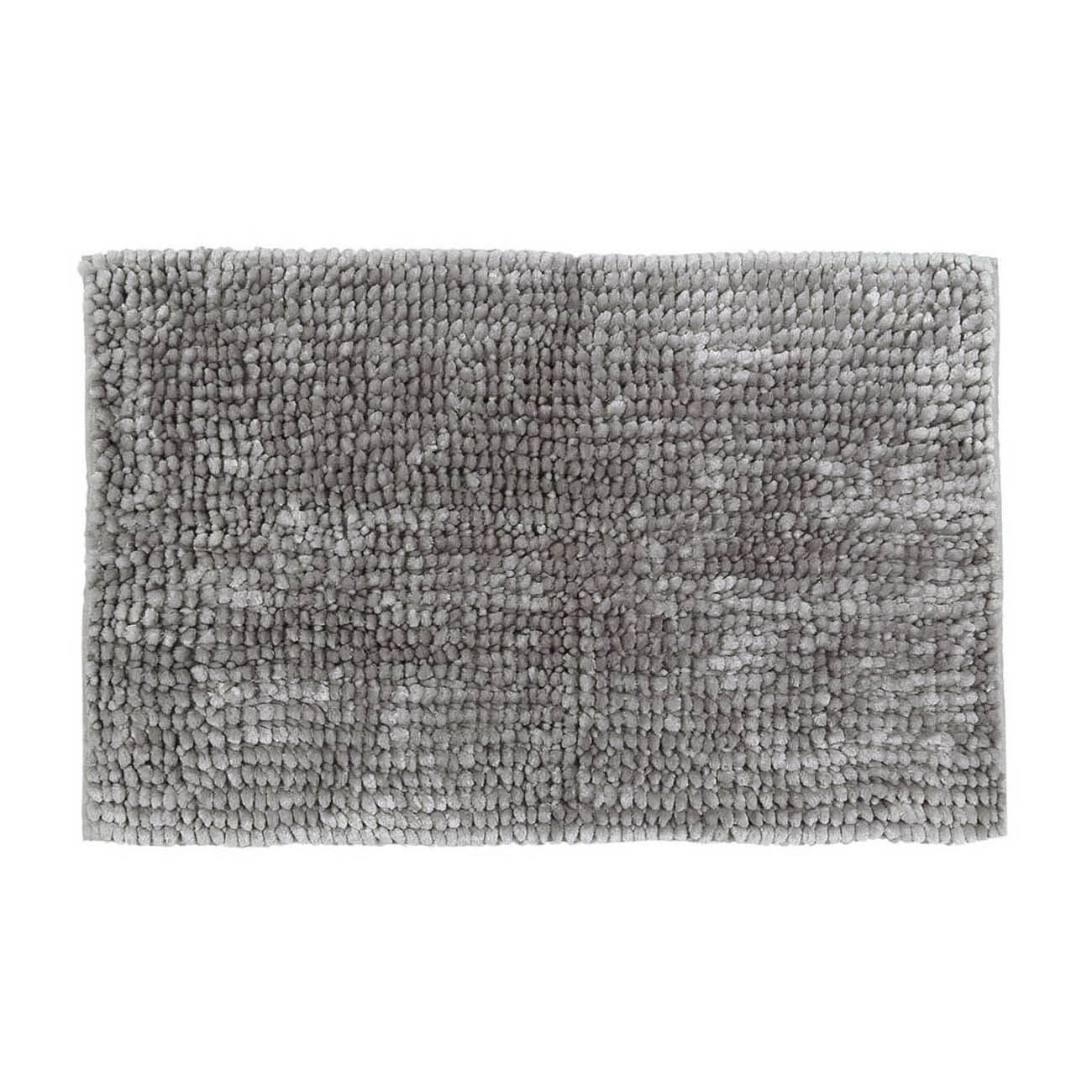 Коврик, 50х80 см, противоскользящий, полиэстер, светло-серый, Fluff изображение № 1