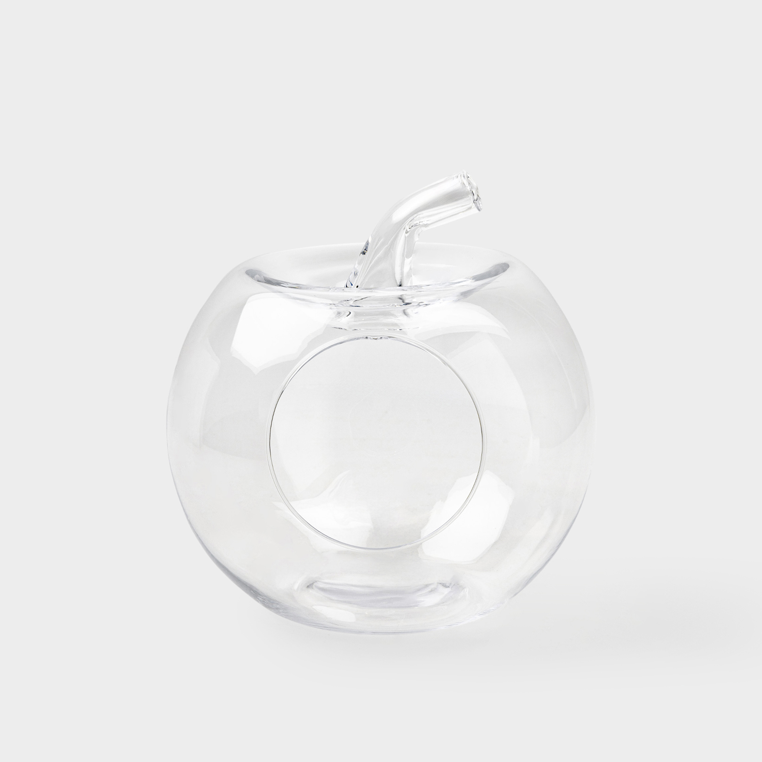 Kuchenland Конфетница 25х27 см стекло Яблоко Clear 2490₽