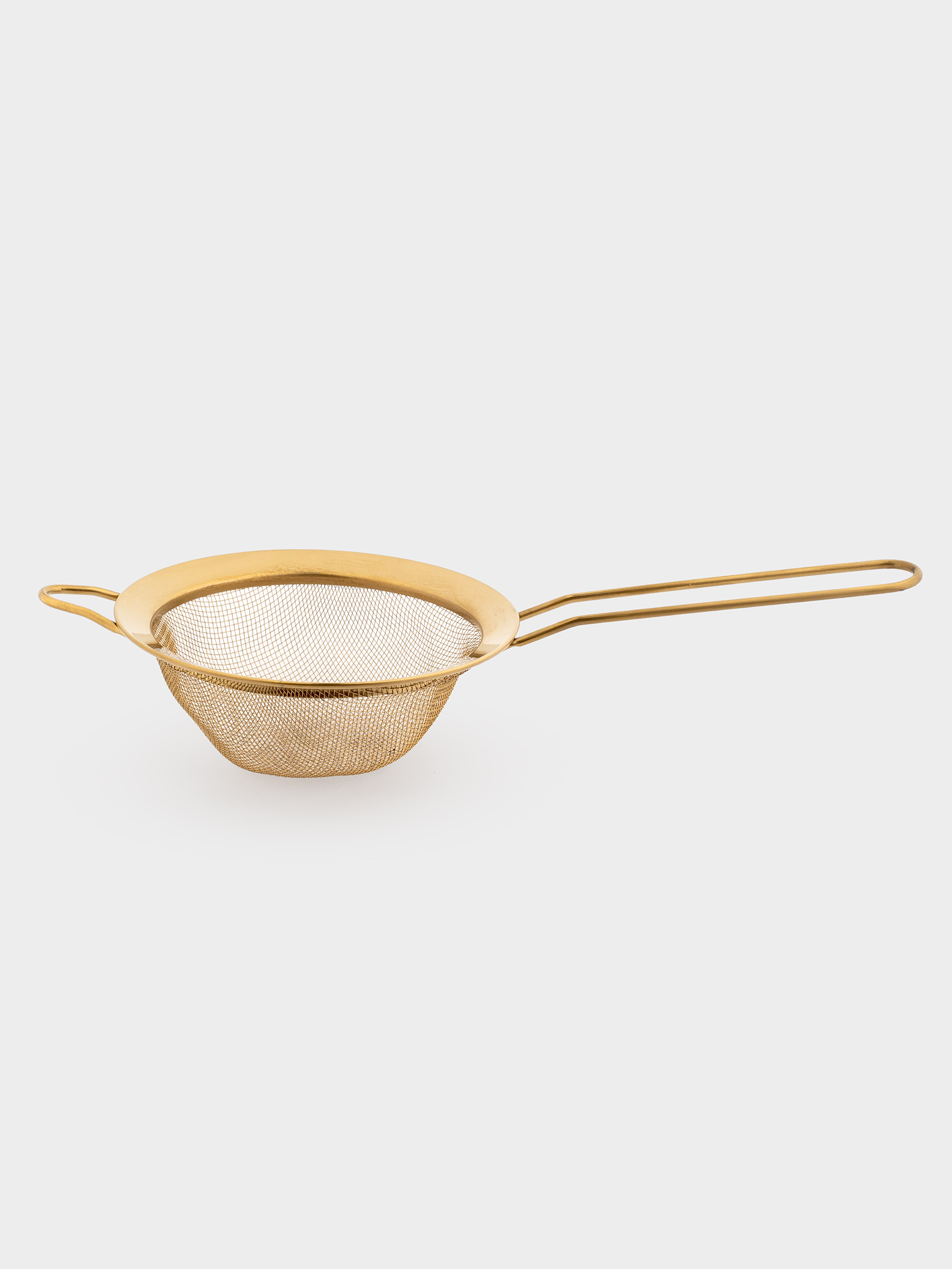 Сито, 12 см, с ручкой, сталь, золотистое, Device gold, image-1