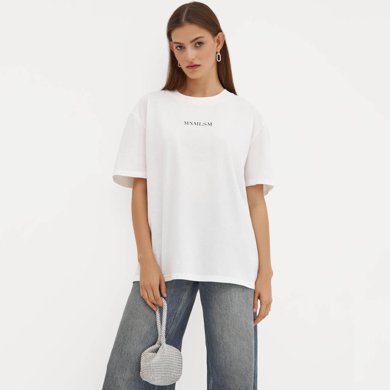 

Футболка женская, р. M, хлопок, белая, Minimalism, Cassandra