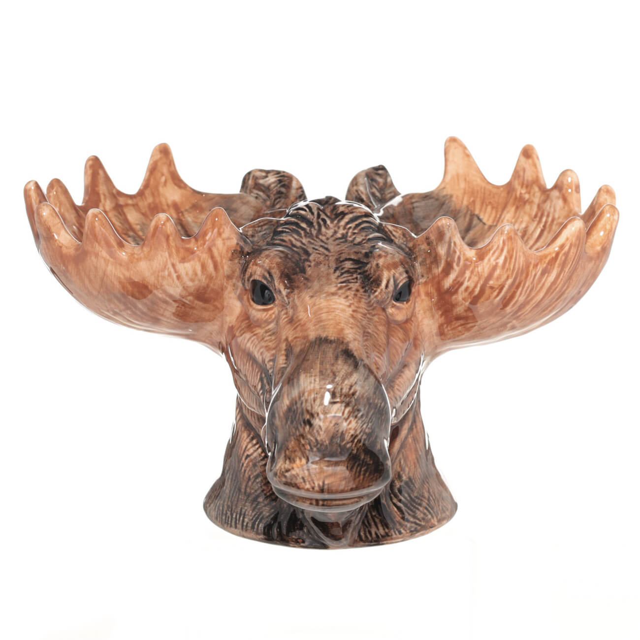 Менажница, 25x16 см, 2 отд, керамика, коричневая, Лось, Moose story