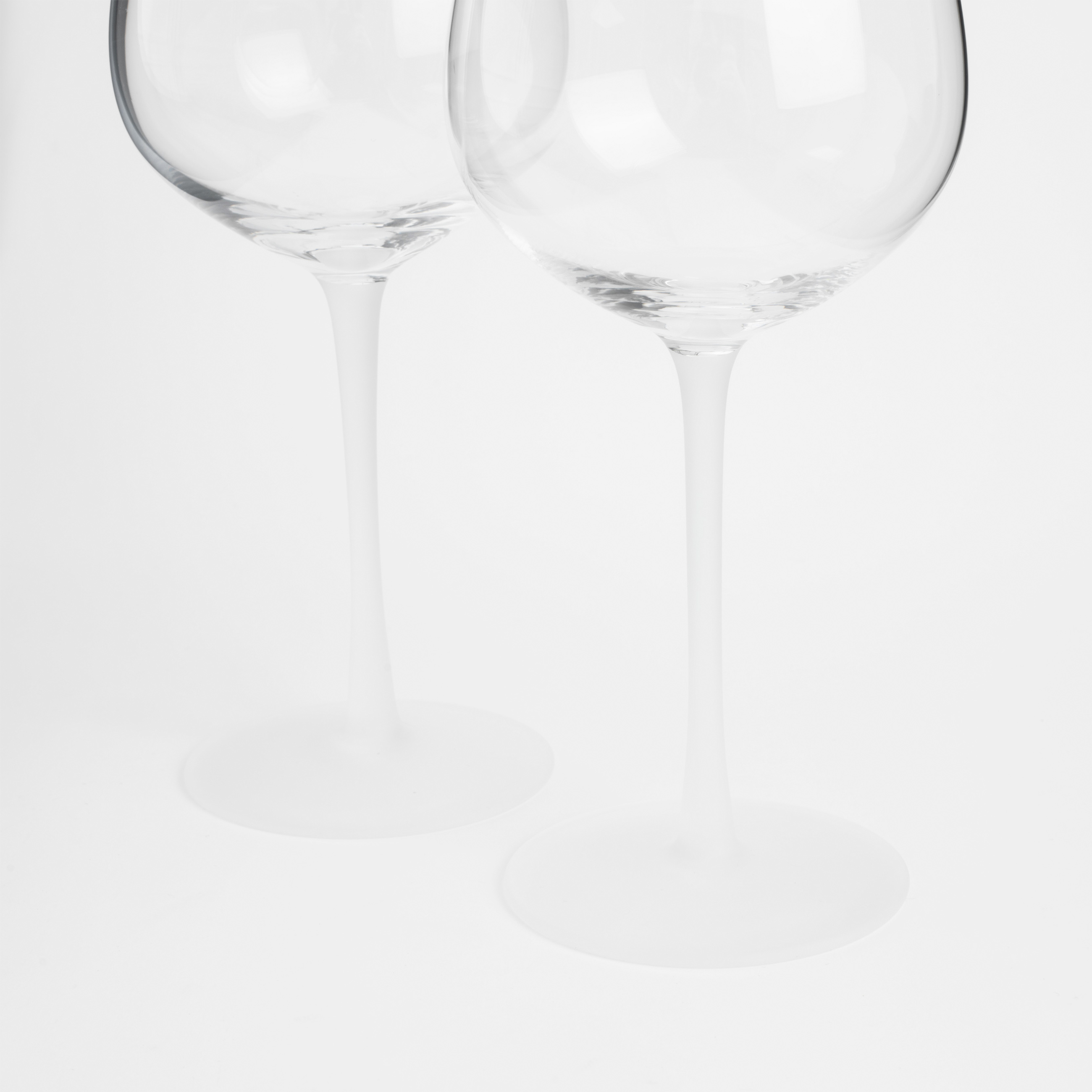 Бокал для вина, 600 мл, 2 шт, стекло, матовая ножка, Matinis изображение № 5