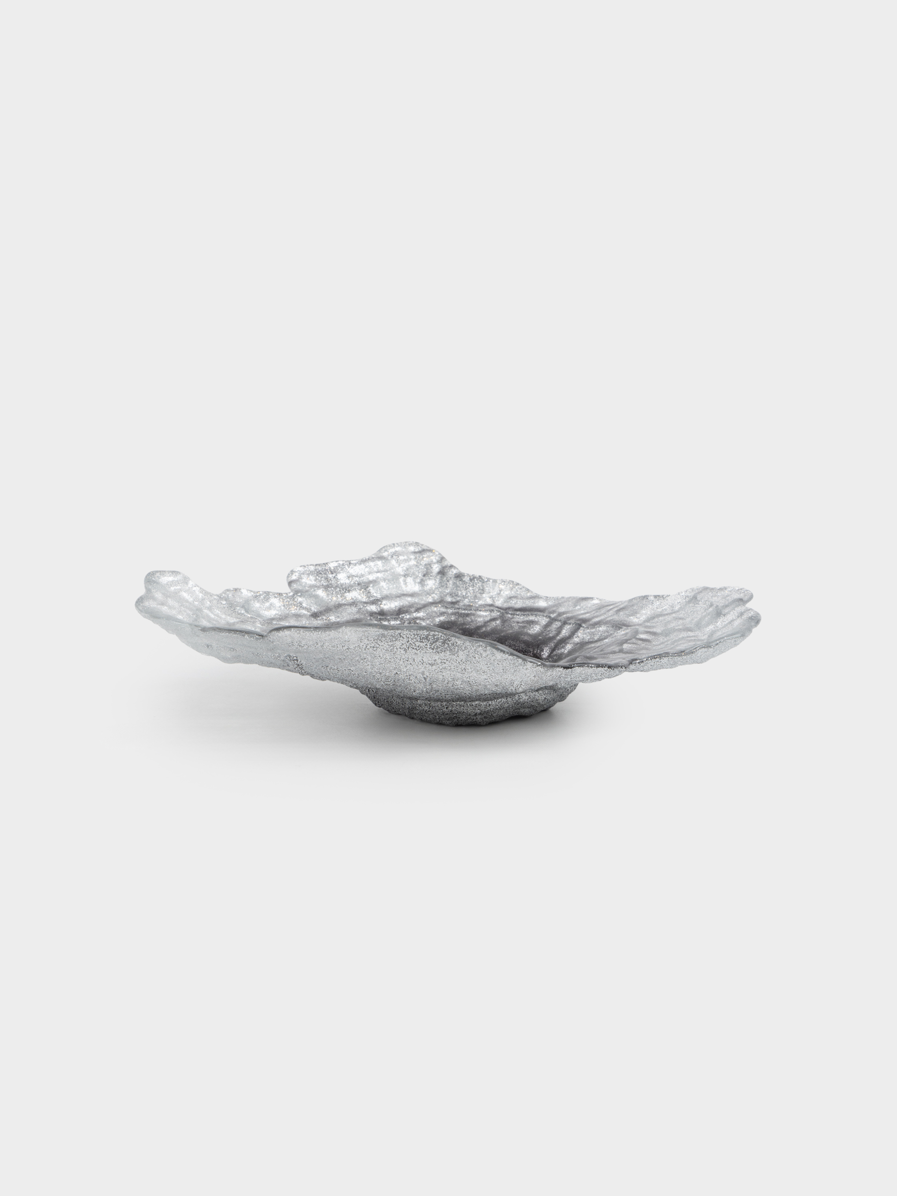 Блюдо, 23х17x5 см, стекло, серебристо-серый градиент, Устрица, Shellfish, image-6