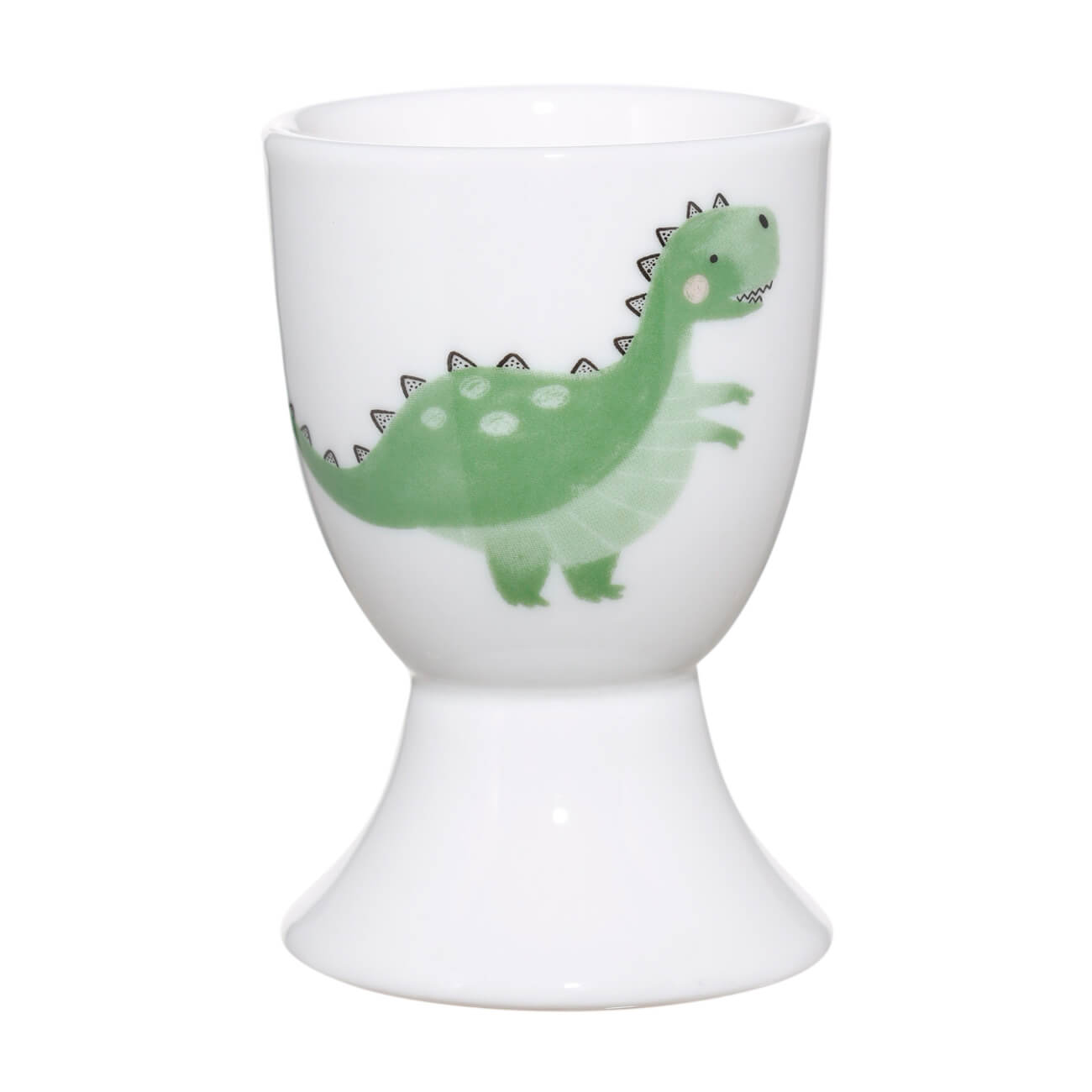 

Подставка для яйца, детская, 7 см, фарфор N, белая, Динозавр, Dino