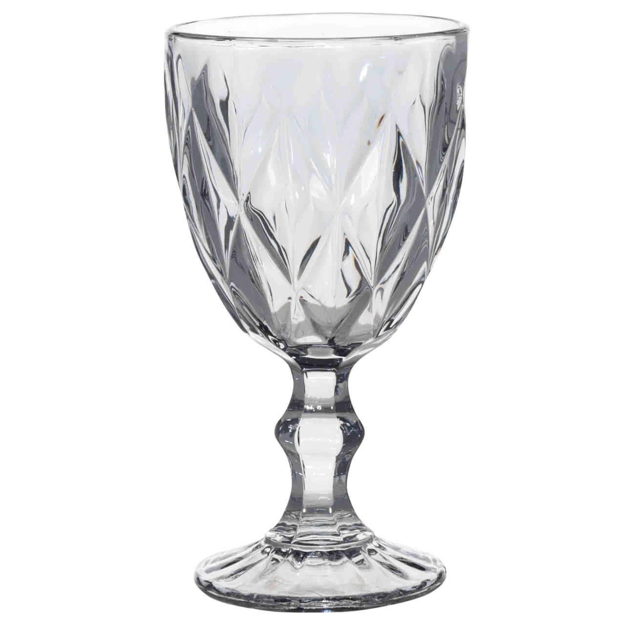 Бокал-кубок для вина, 300 мл, стекло Р, серый, Rhomb color изображение № 1
