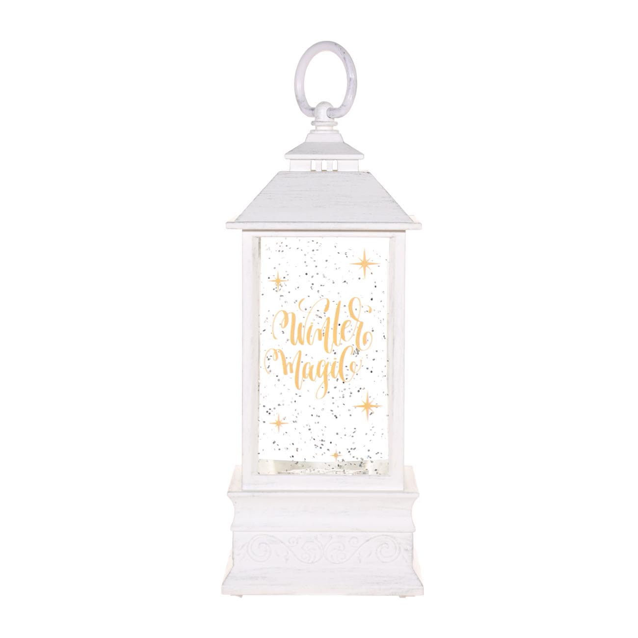 Снежный фонарь, 22 см, с подсветкой, пластик, белый, Winter magic, Winter style - фото 1