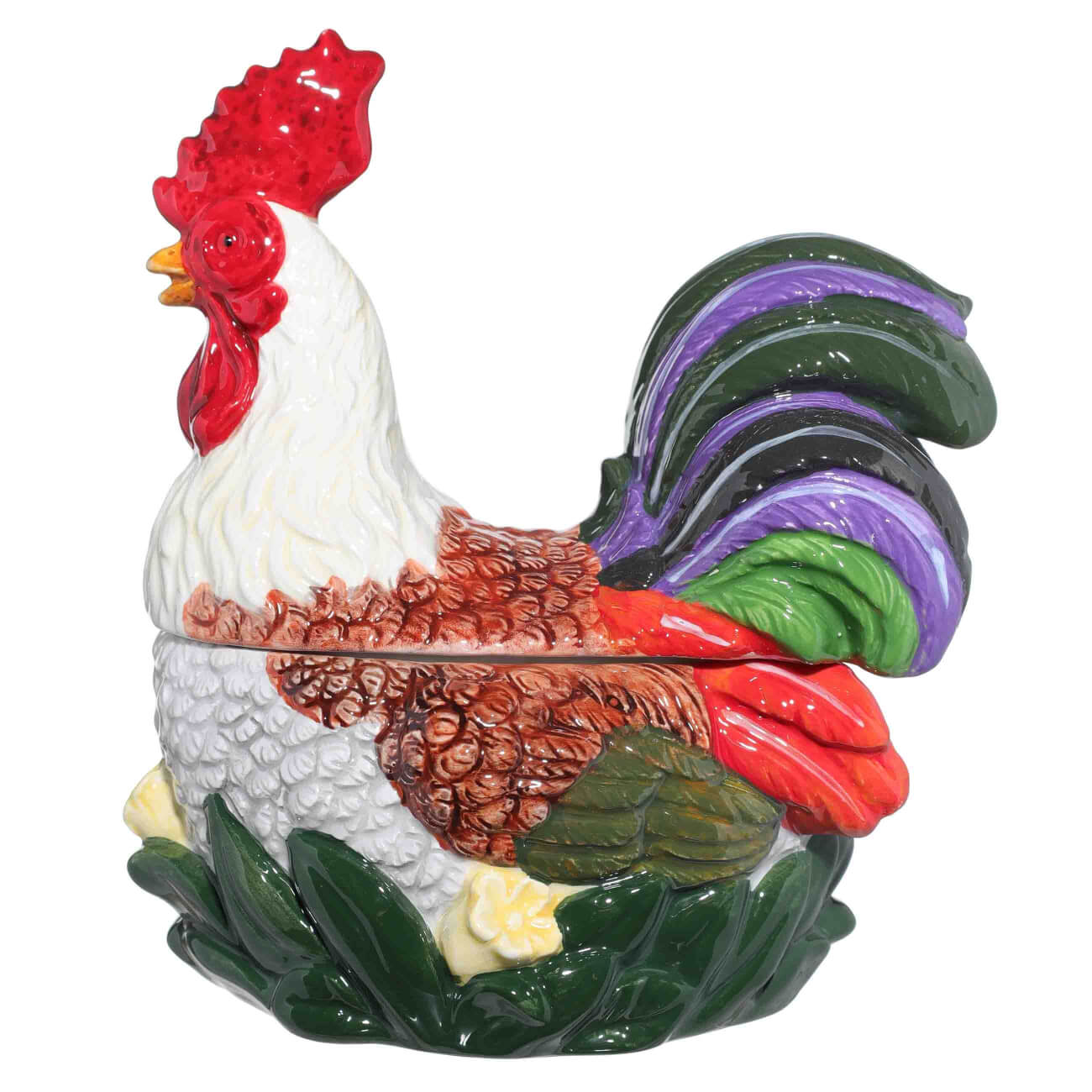 

Емкость для хранения, 23x20 см, 1 л, керамика, Петух, Rooster