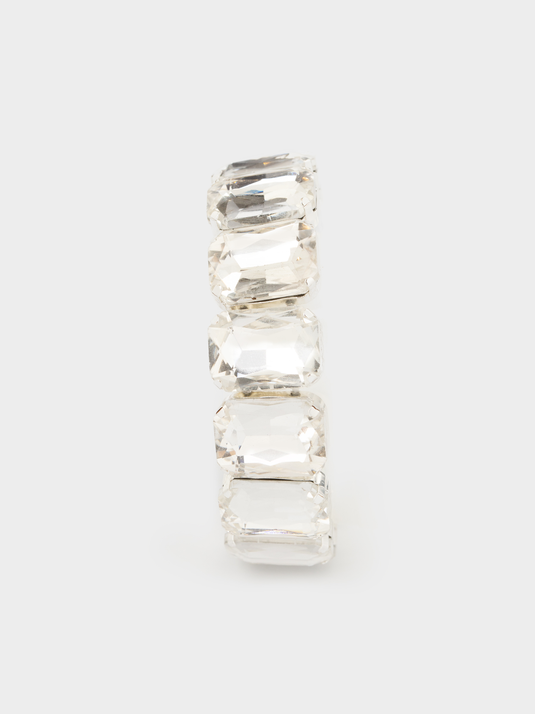 Браслет, 18 см, стекло/металл, серебристый, Кристаллы, Jewelry crystal, image-2