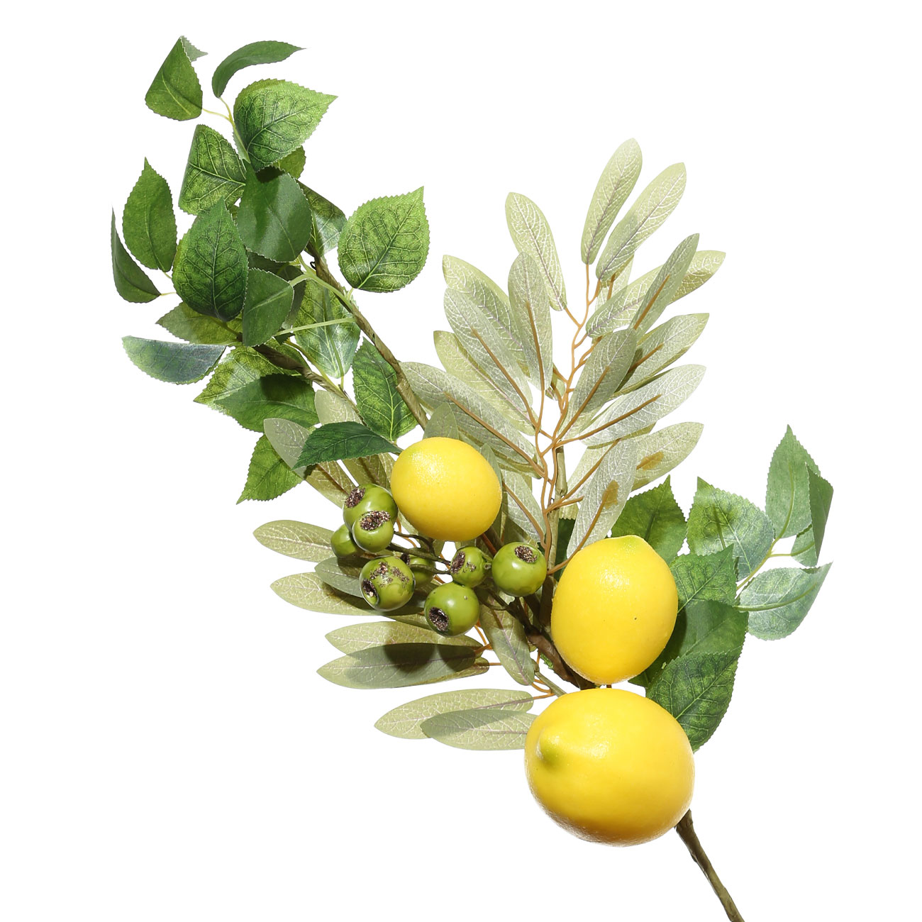 

Ветка декоративная, 71 см, пластик, Лимоны и оливки, Sicily