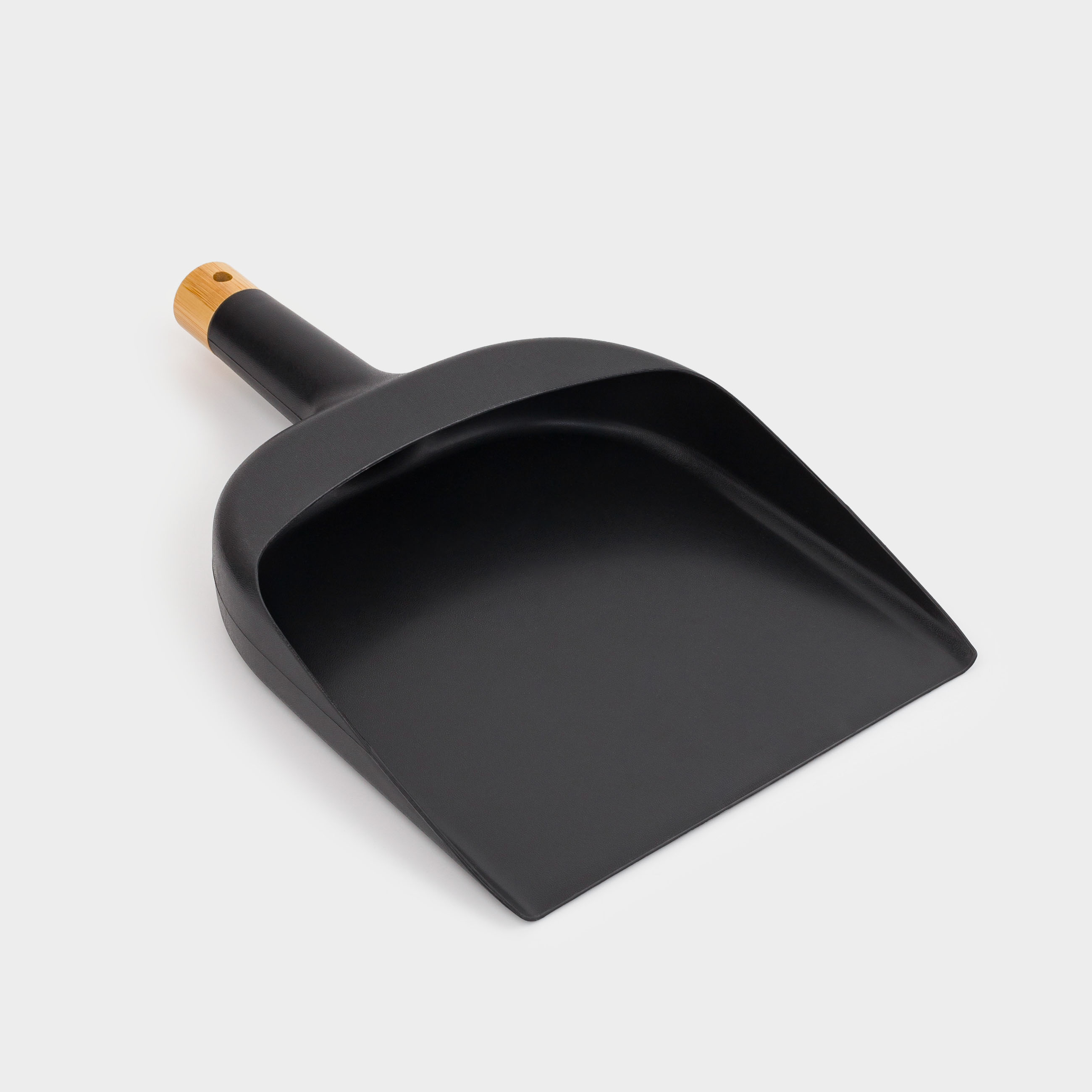 Щетка для мусора, с совком, 33 см, бамбук/пластик, черная, Black clean, image-2