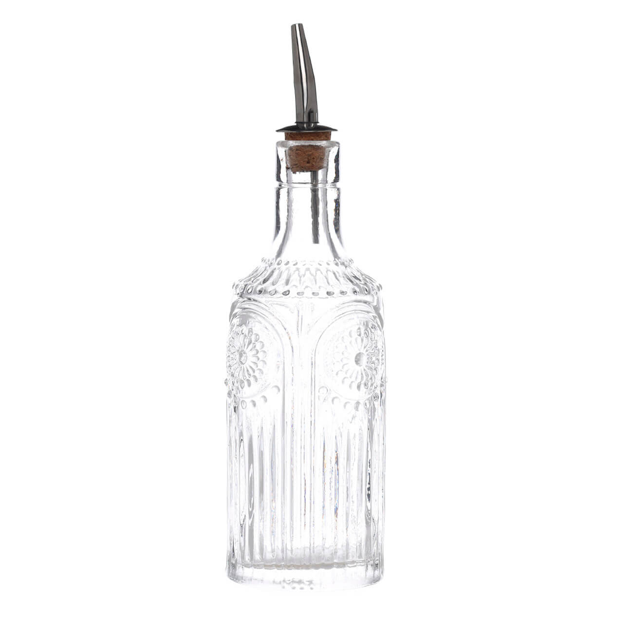 Бутылка для масла или уксуса, 300 мл, с дозатором, стекло Р/металл, Sun