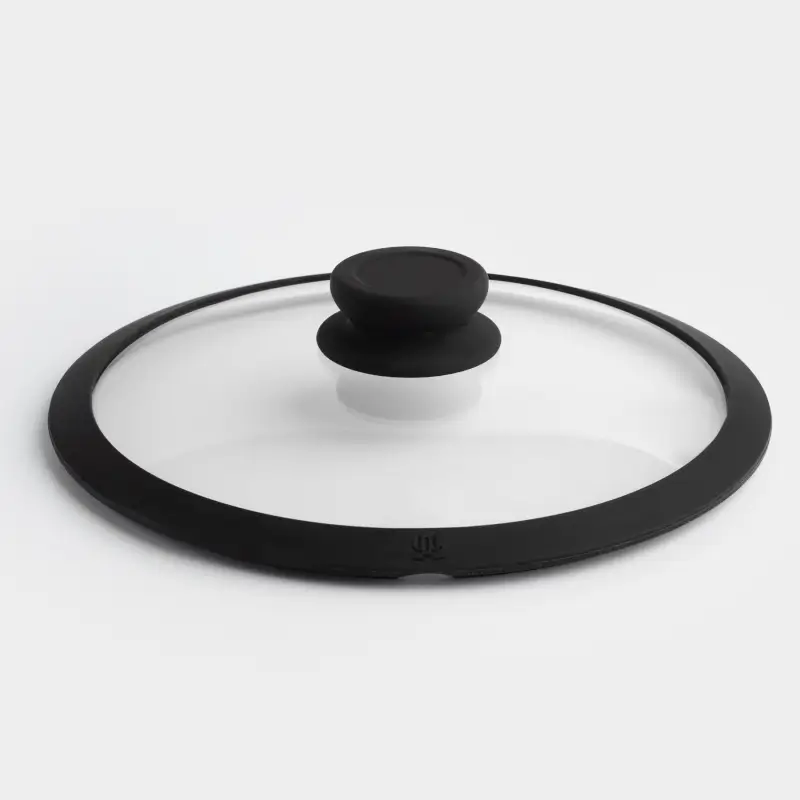 Крышка, 24 см, стекло Т/силикон, Solution accessory