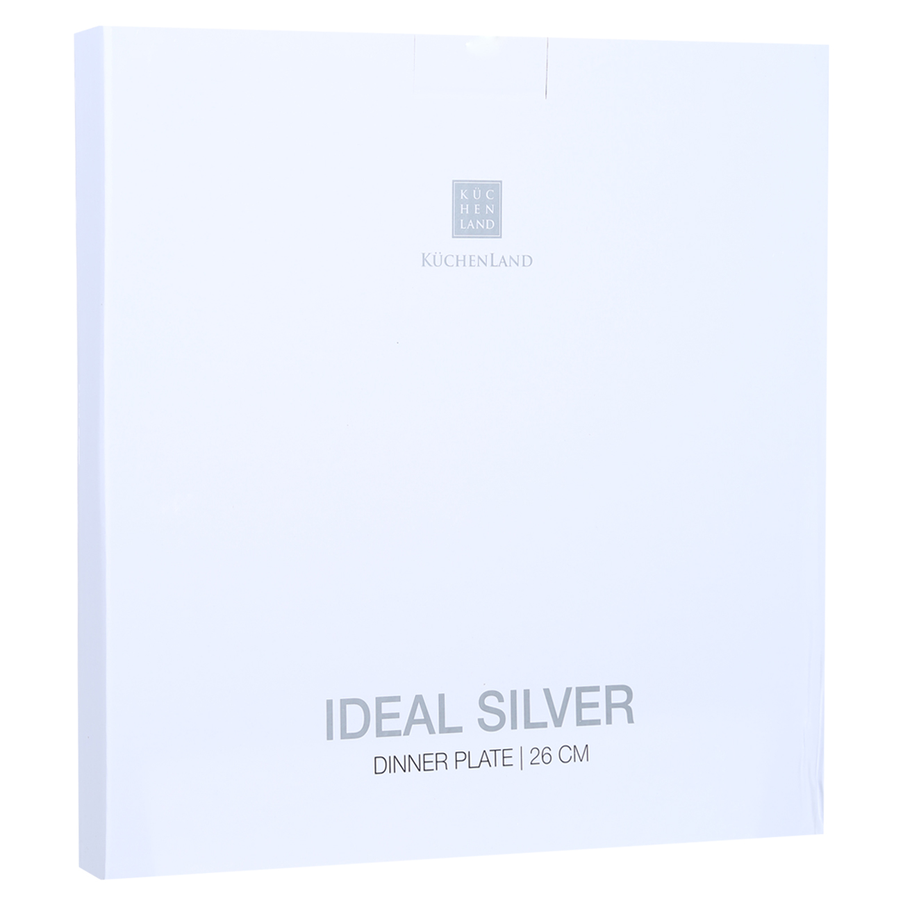 Тарелка обеденная, 26 см, фарфор F, белая, Ideal silver