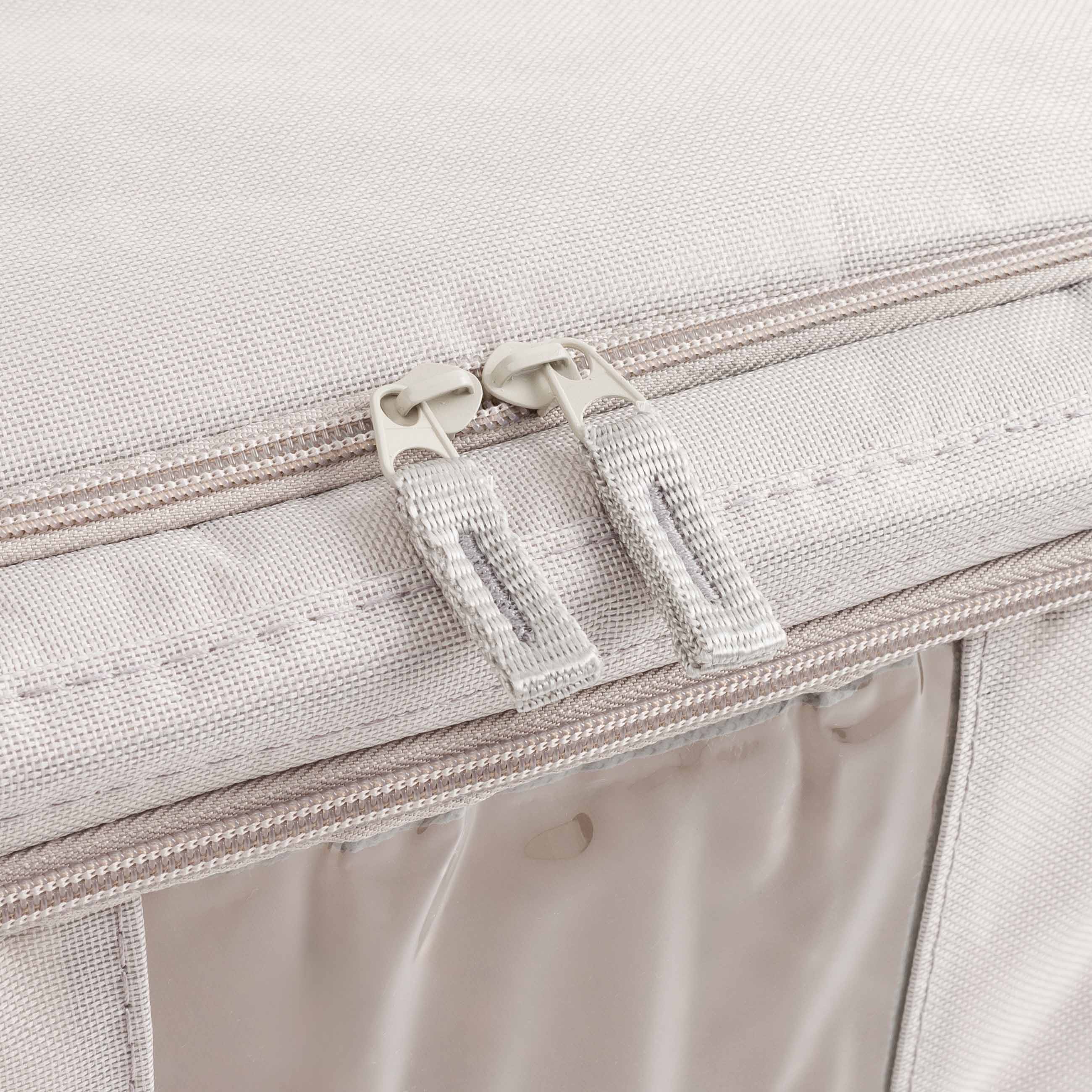 Органайзер-короб для вещей, 40х30х20 см, на молнии, оксфорд, серый, Pedant, image-3