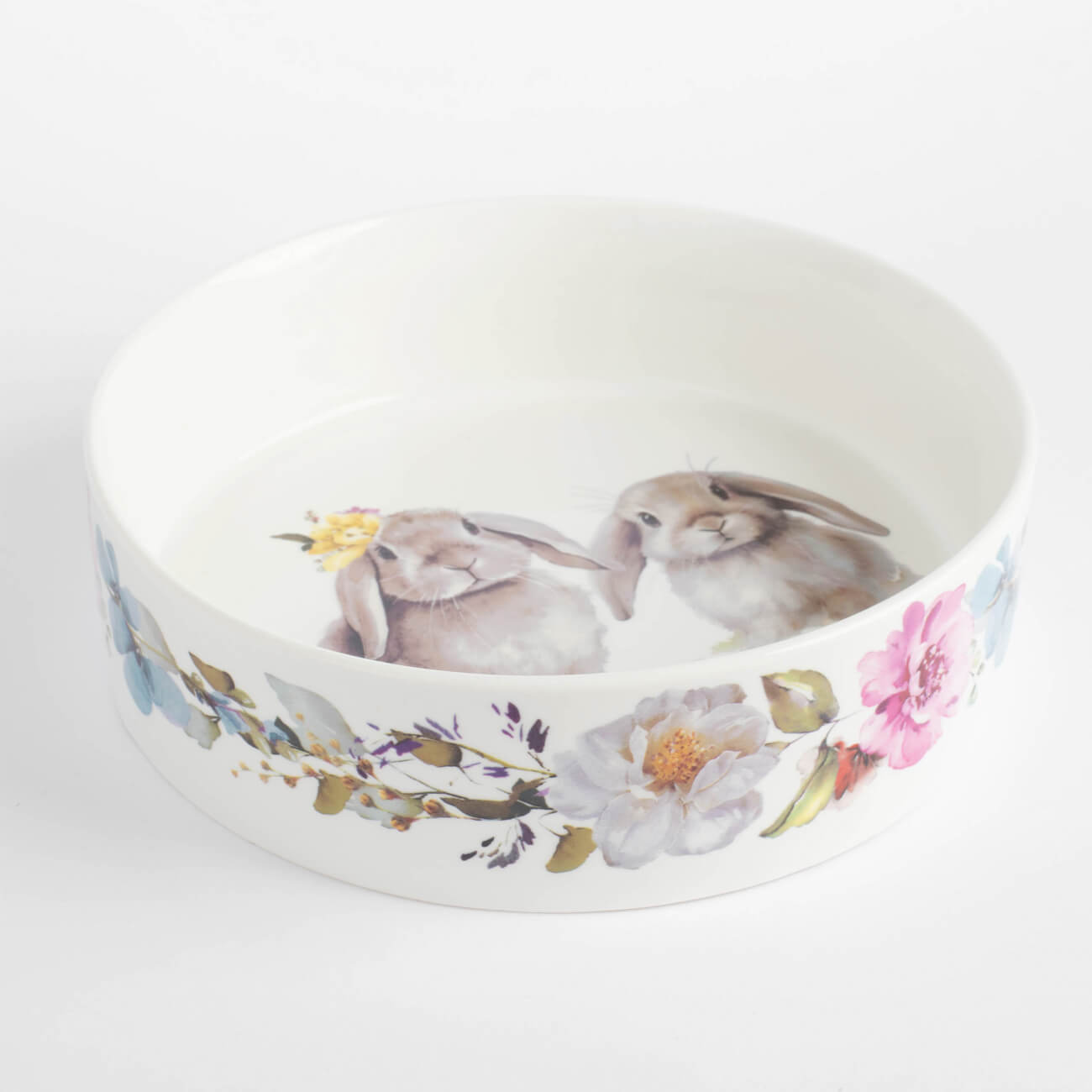 

Блюдо, 23х6 см, с бортами, фарфор N, Кролики с цветами, Pure Easter