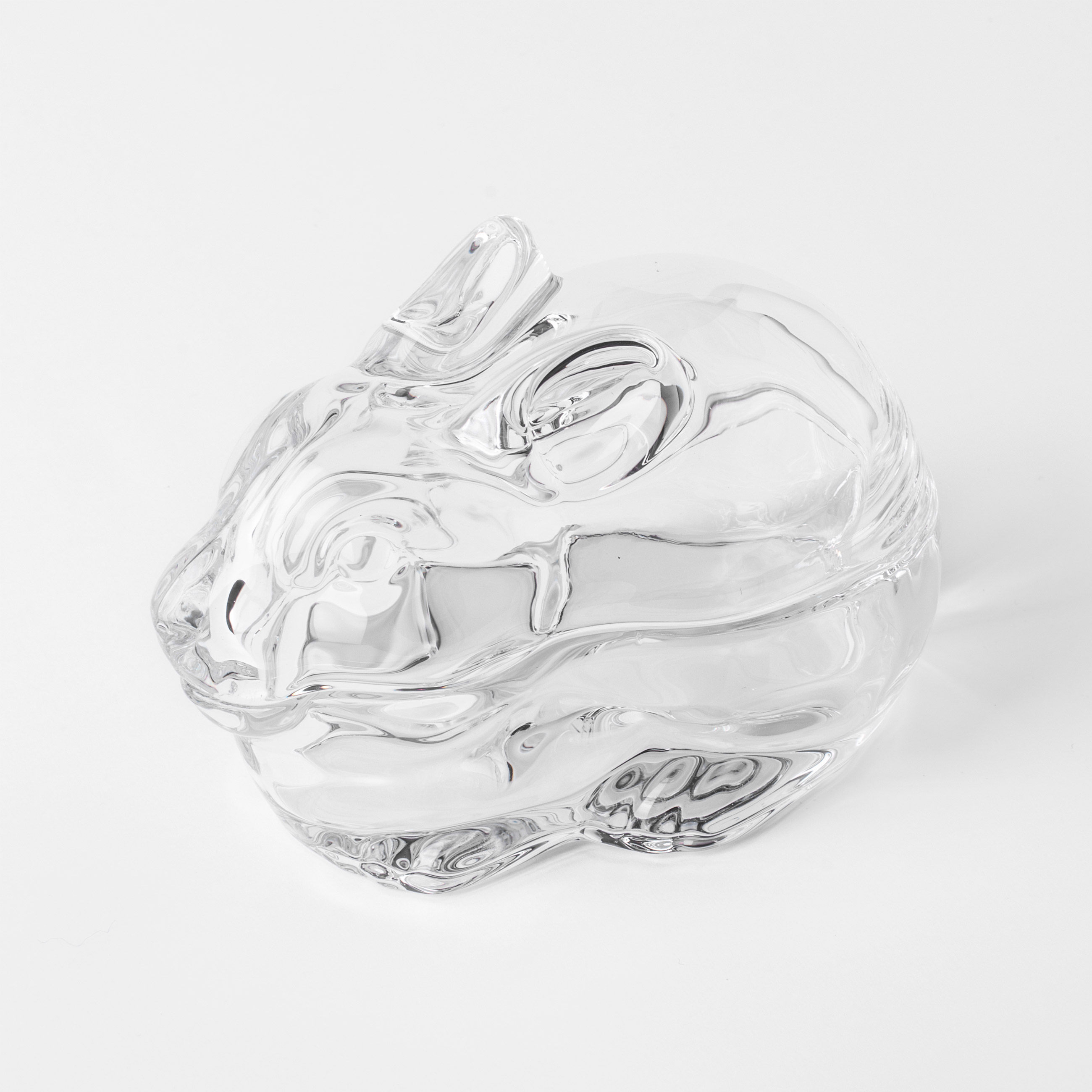 Конфетница, 13х9 см, 150 мл, с крышкой, стекло, Кролик, Rabbit изображение № 2