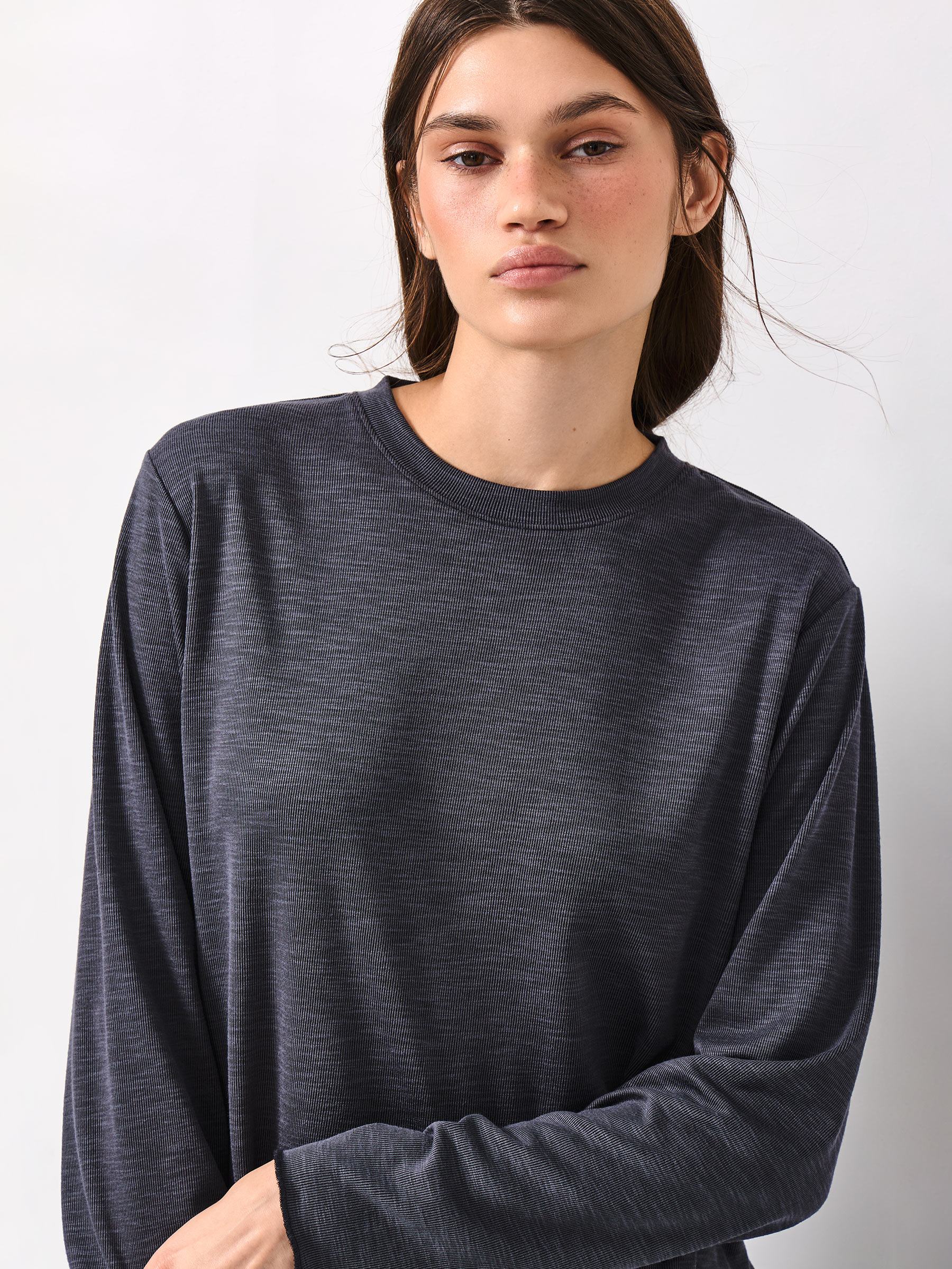 Лонгслив женский, темно-серый, Savina, image-2