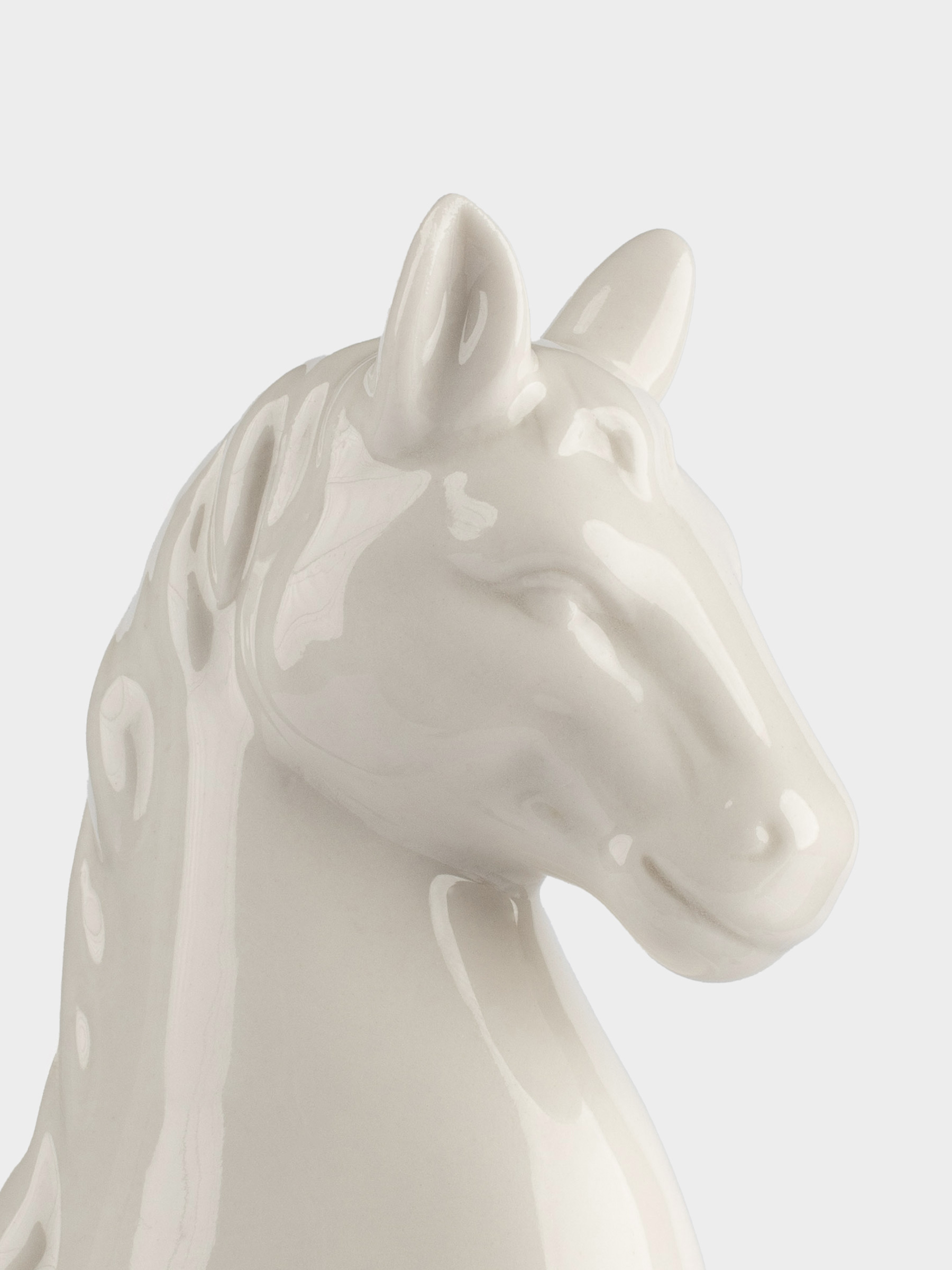 Емкость для соли или перца, 9 см, фарфор P, белая, Конь, Horse white, image-2