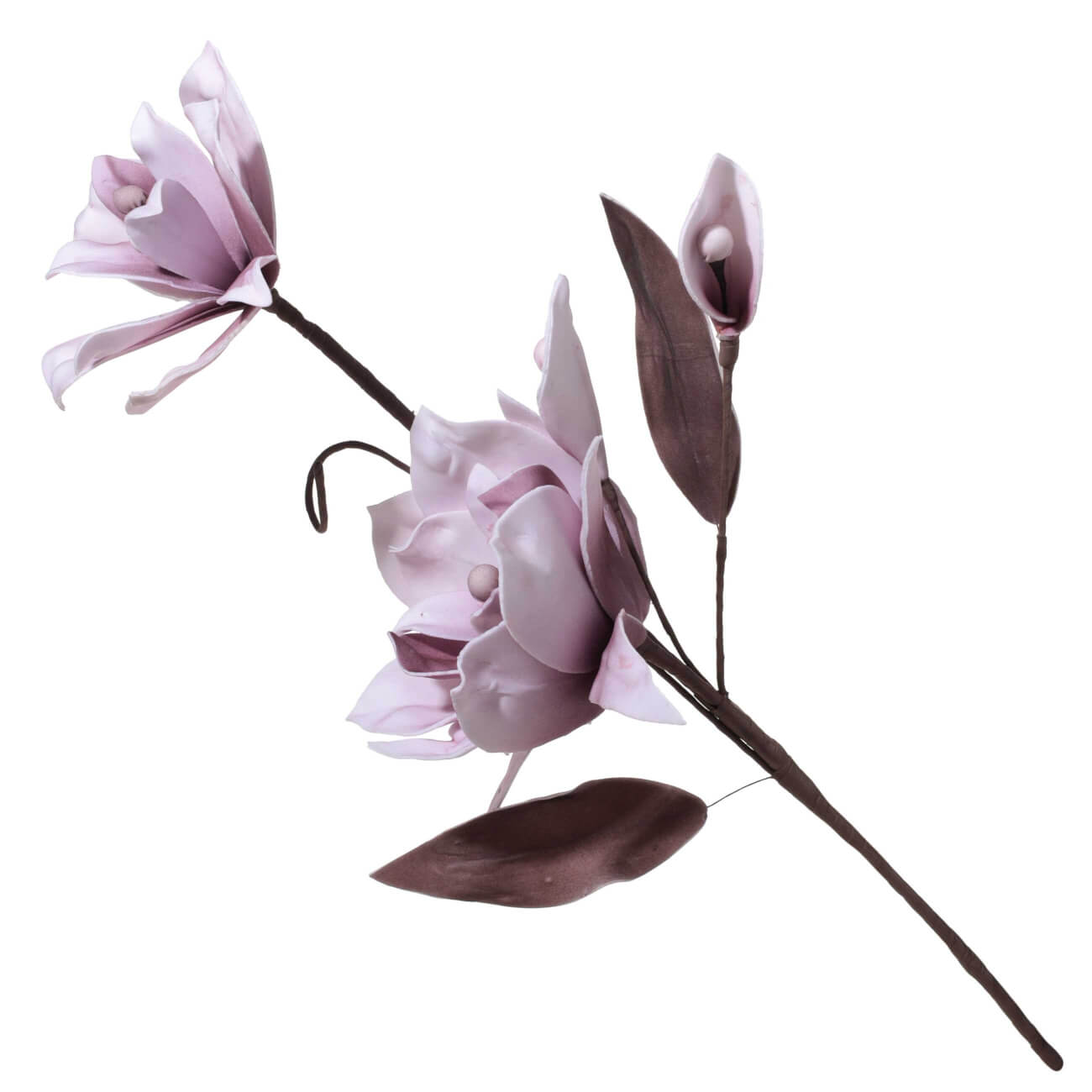 Ветка декоративная, 87 см, полиэтилен/металл, розовая, Flower garden изображение № 1