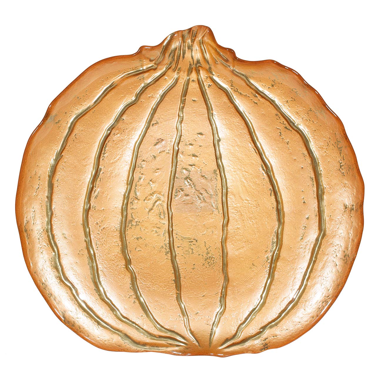 

Блюдо, 30х26 см, стекло, медное, Тыква, Pumpkin
