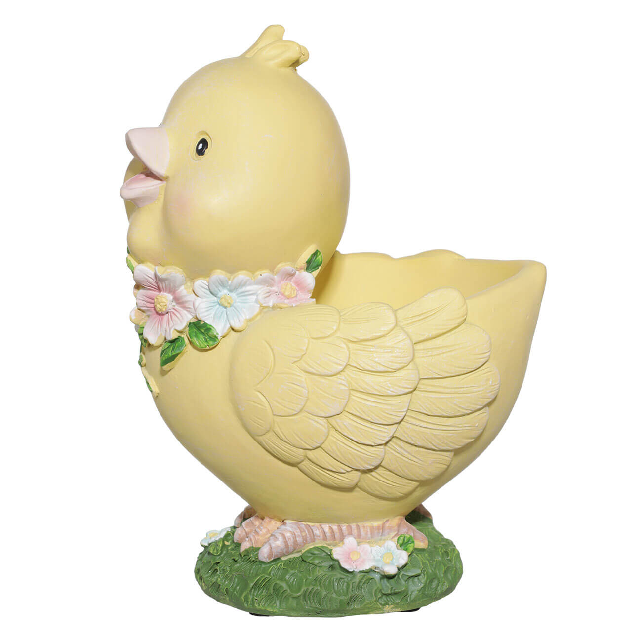 

Конфетница, 16х12 см, полирезин, желтая, Цыпленок, Easter