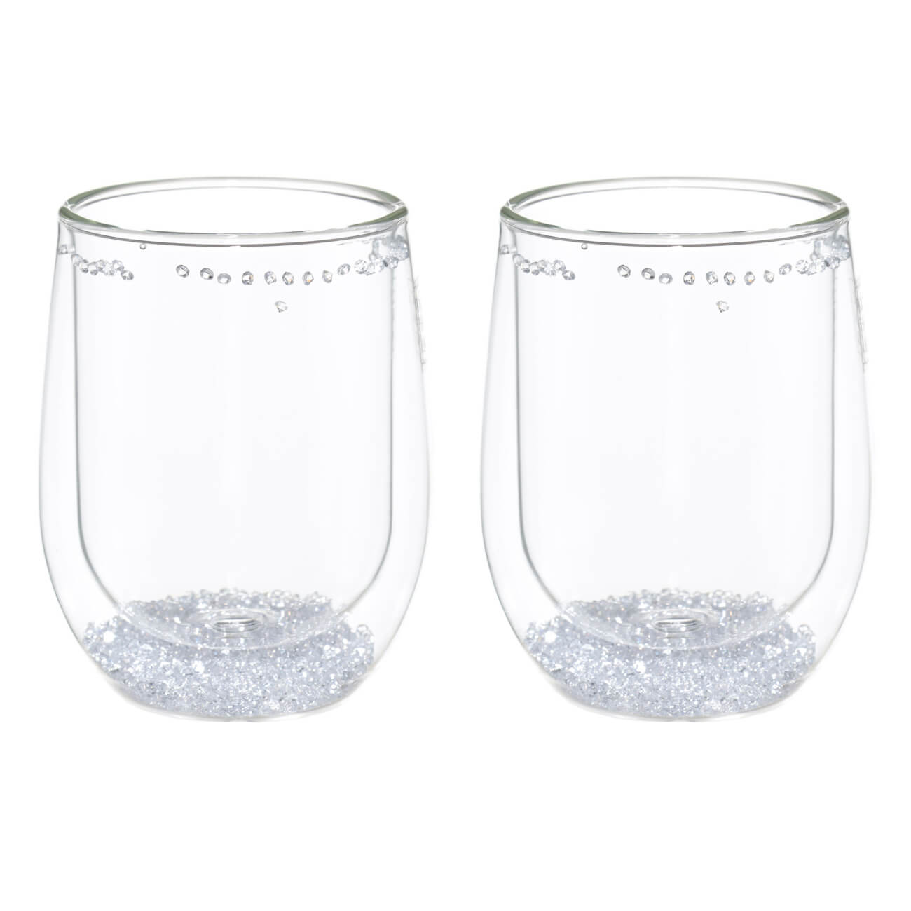 Стакан, 300 мл, 2 шт, стекло Б, с кристаллами внутри, Air decor стакан для горячих напитков phibo
