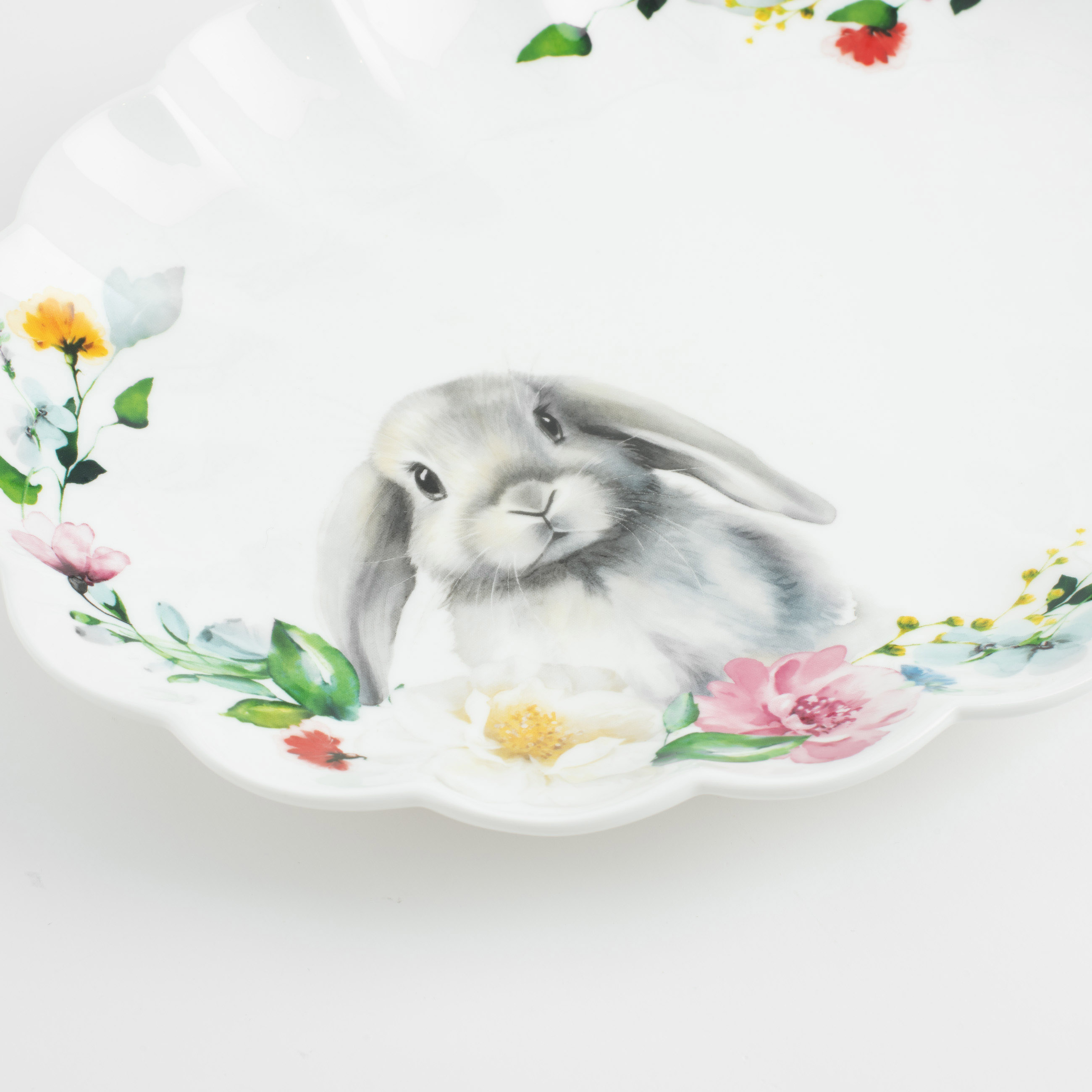 Блюдо, 30х23 см, фарфор N, белое, Кролик в цветах, Pure Easter изображение № 5
