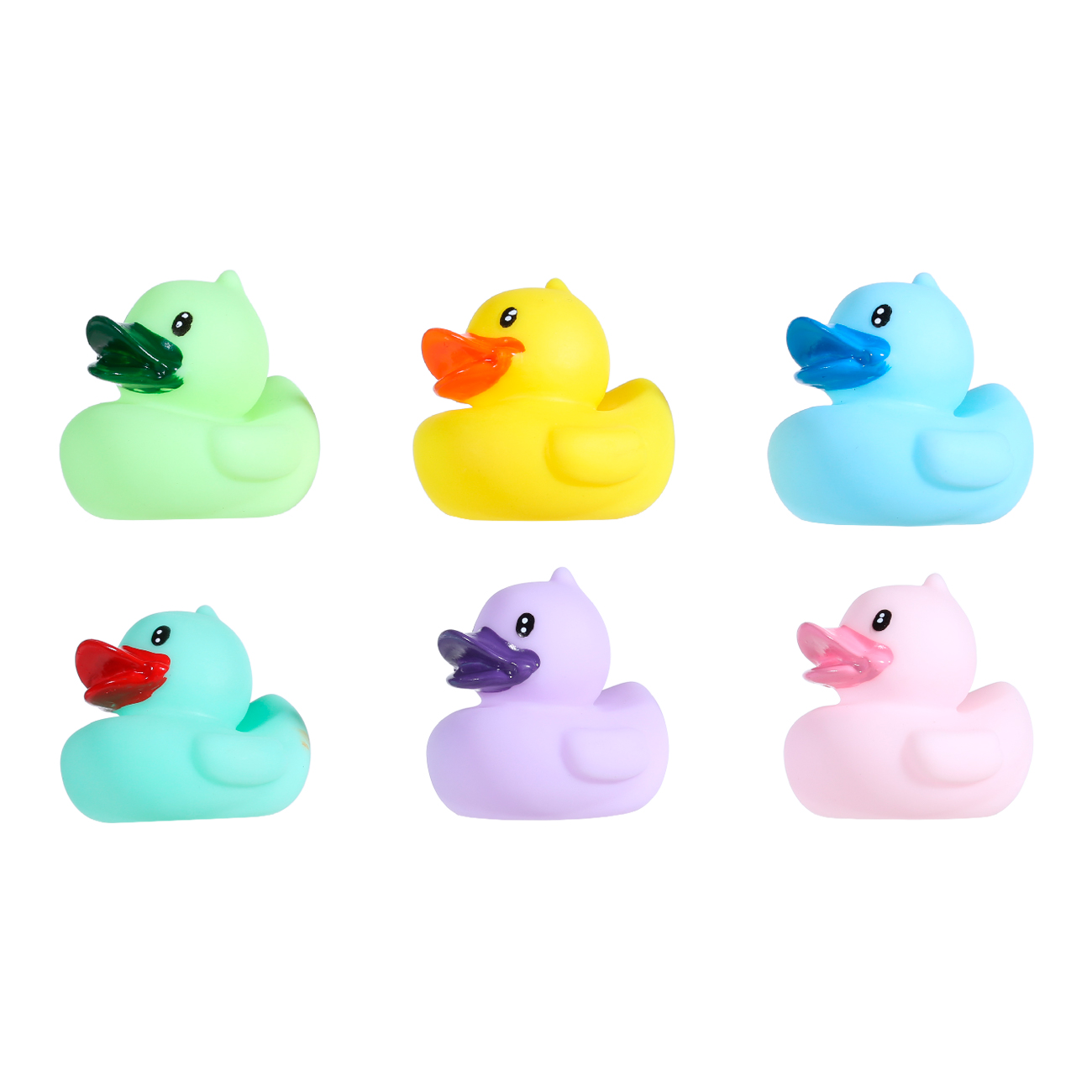 

Игрушка для купания, 6 см, 6 шт, резина, Уточки