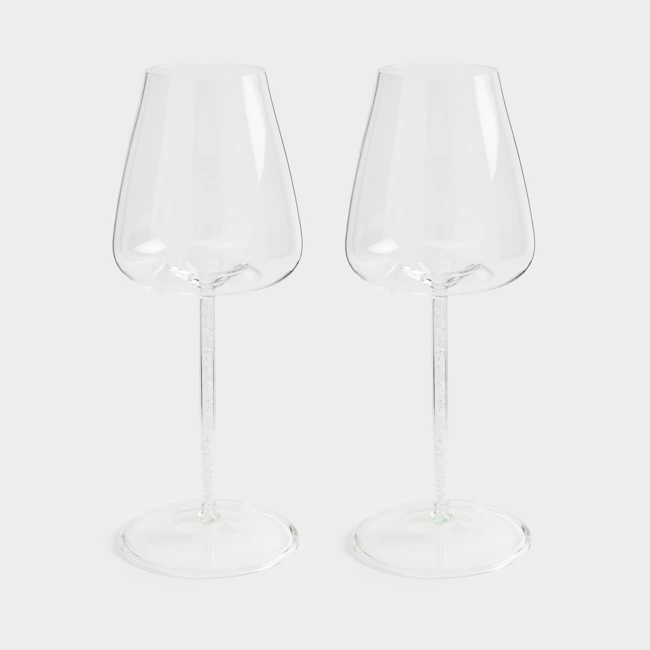 Бокал для красного вина, 450 мл, 2 шт, стекло Б/стразы, Sorento crystal, image-0