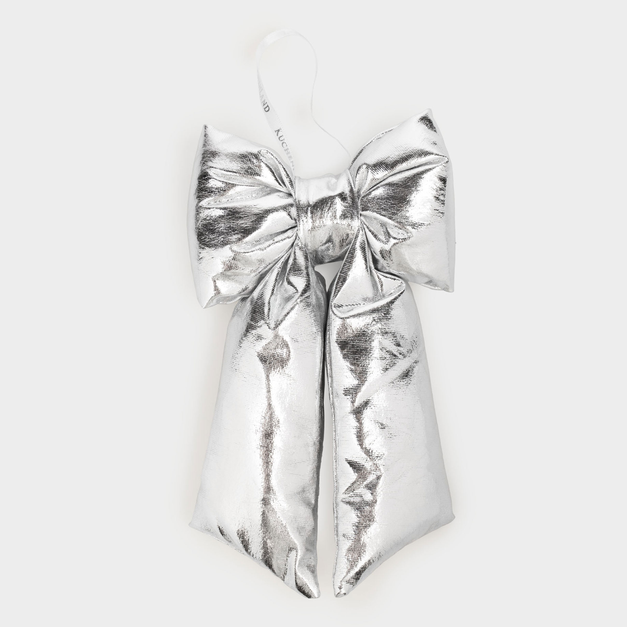 Украшение декоративное 20 см полиэстер серебристое Бант Vogue bow 399₽