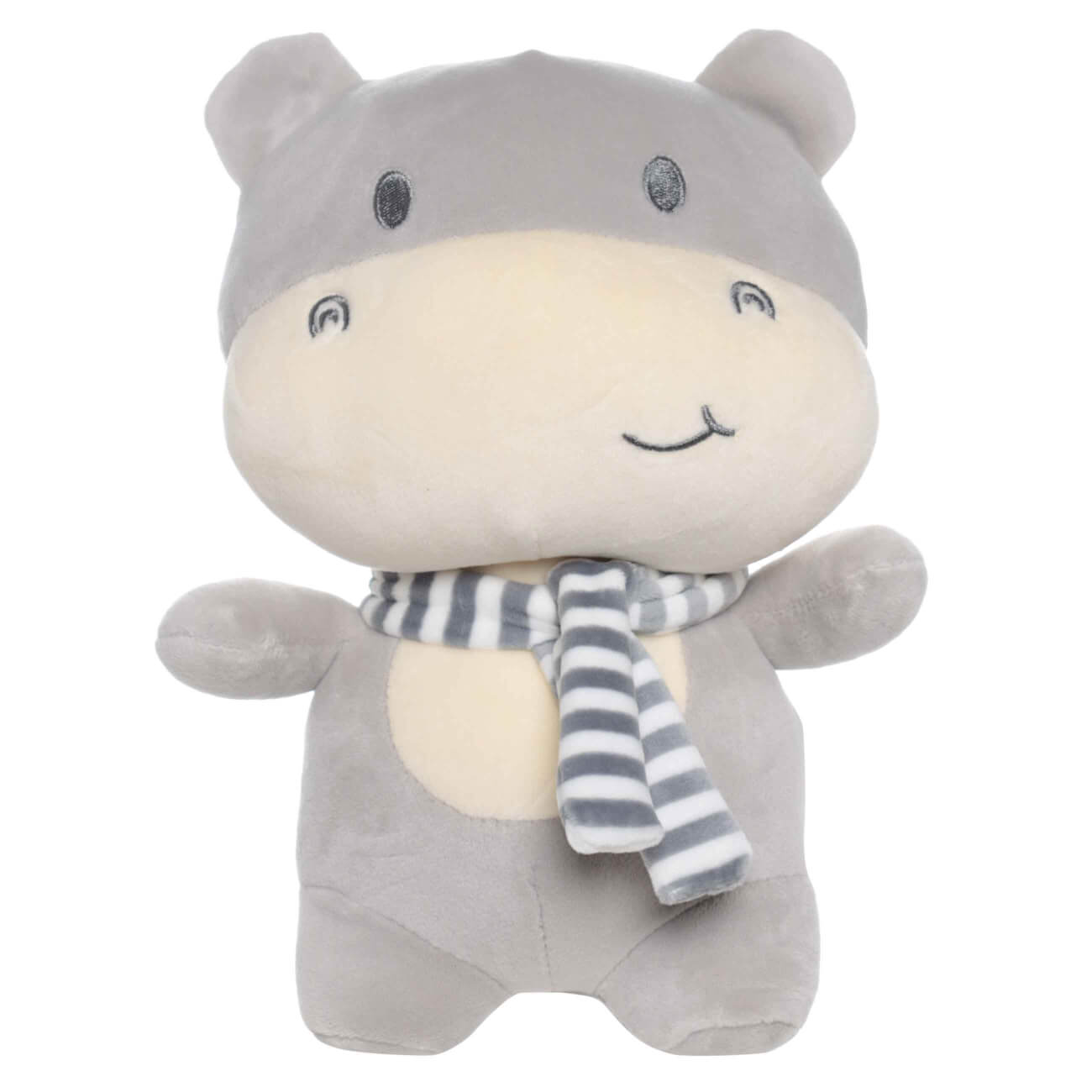 

Игрушка, 22 см, мягкая, спандекс, светло-серая, Бегемот, Aquatic animals
