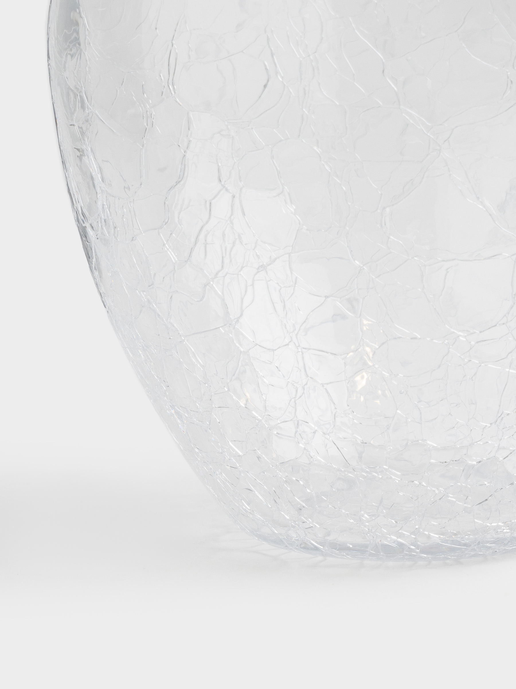 Ваза для цветов, 25 см, стекло, Кракелюр, Ice, image-1