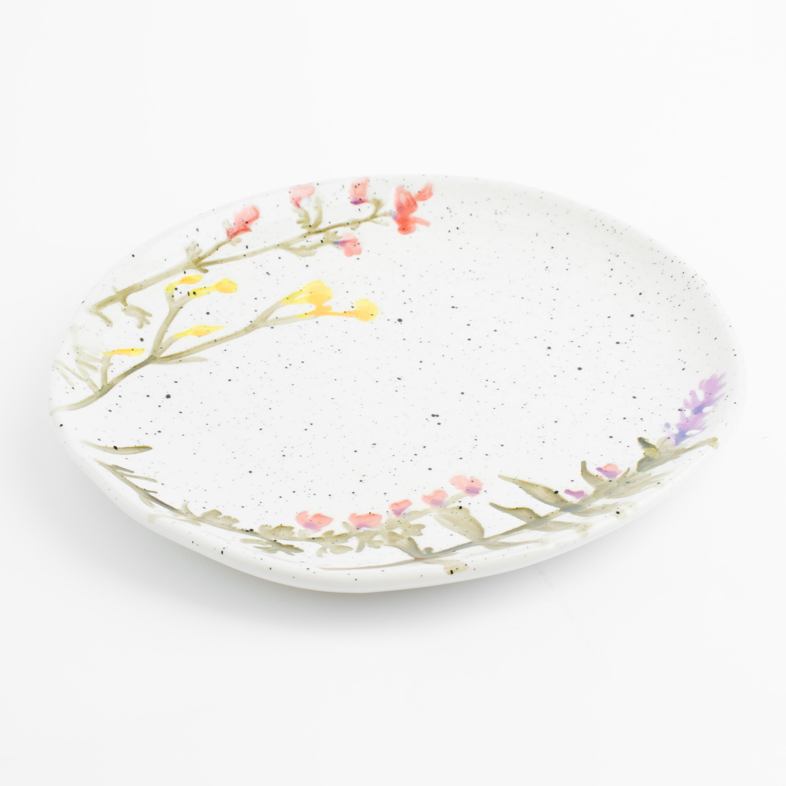 Тарелка десертная, 20 см, керамика, молочная, в крапинку, Полевые цветы, Meadow speckled изображение № 2