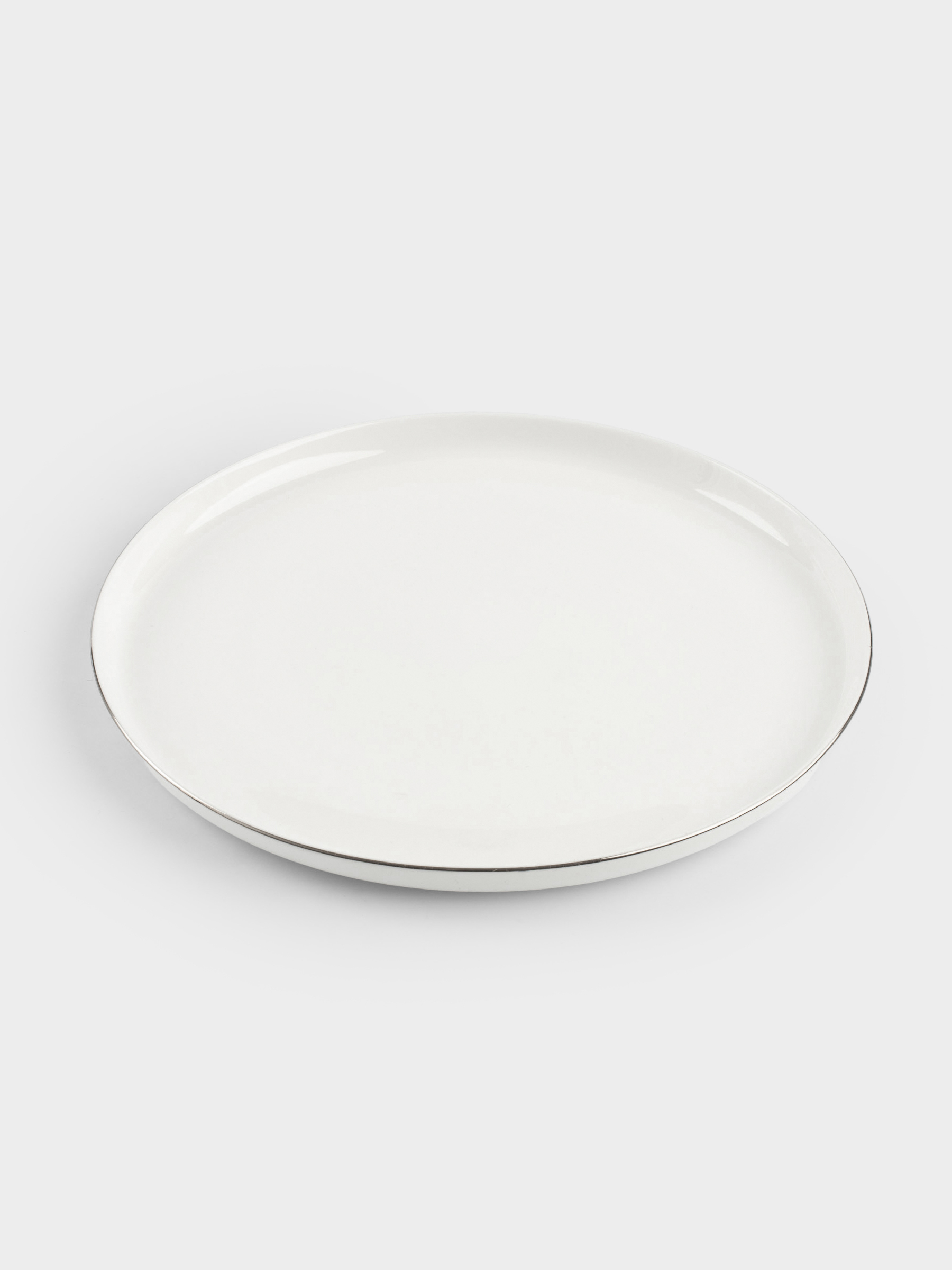 Тарелка обеденная, 26 см, фарфор F, белая, Ideal silver, image-1