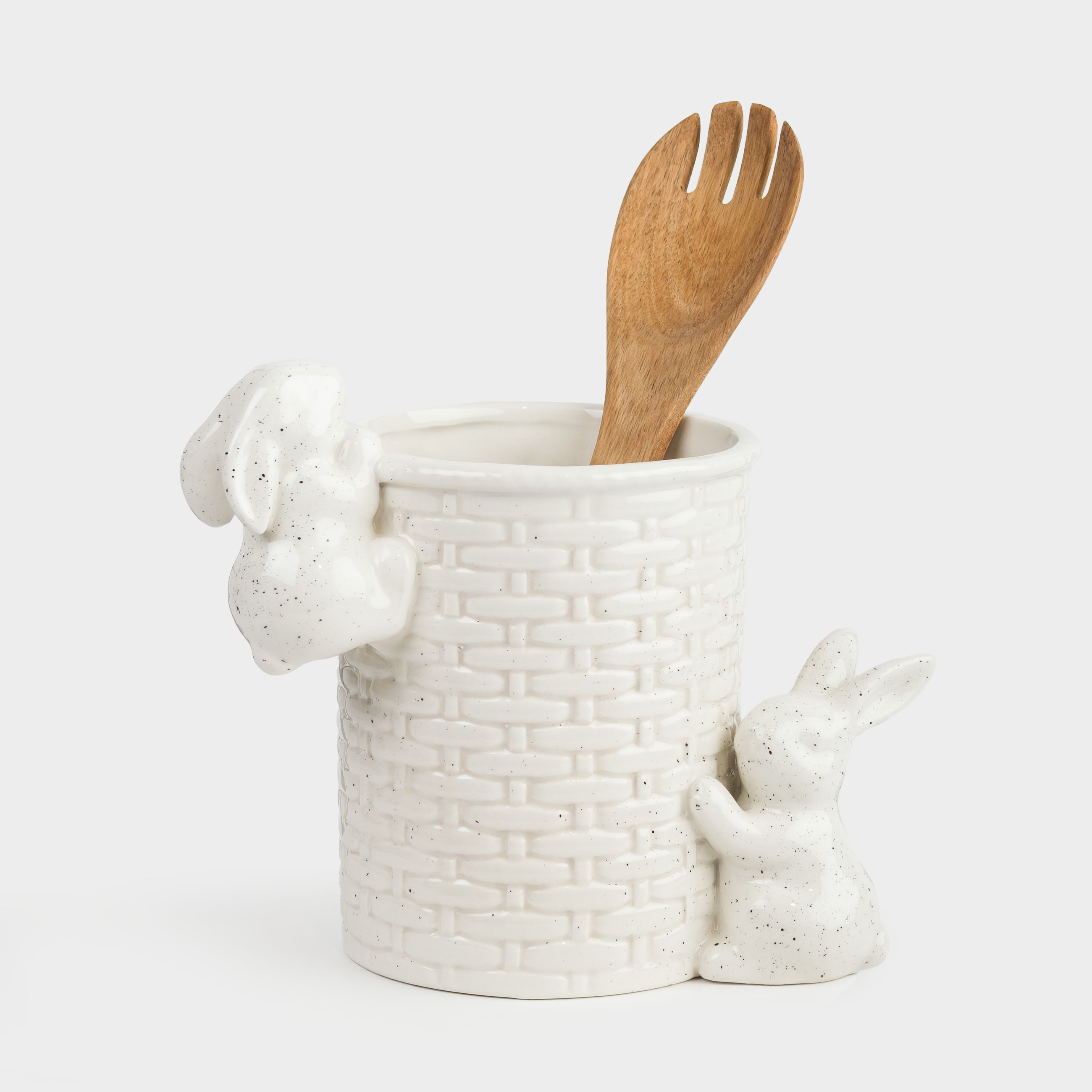 Подставка для кухонных принадлежностей, 14 см, керамика, молочная, Natural Easter, image-4