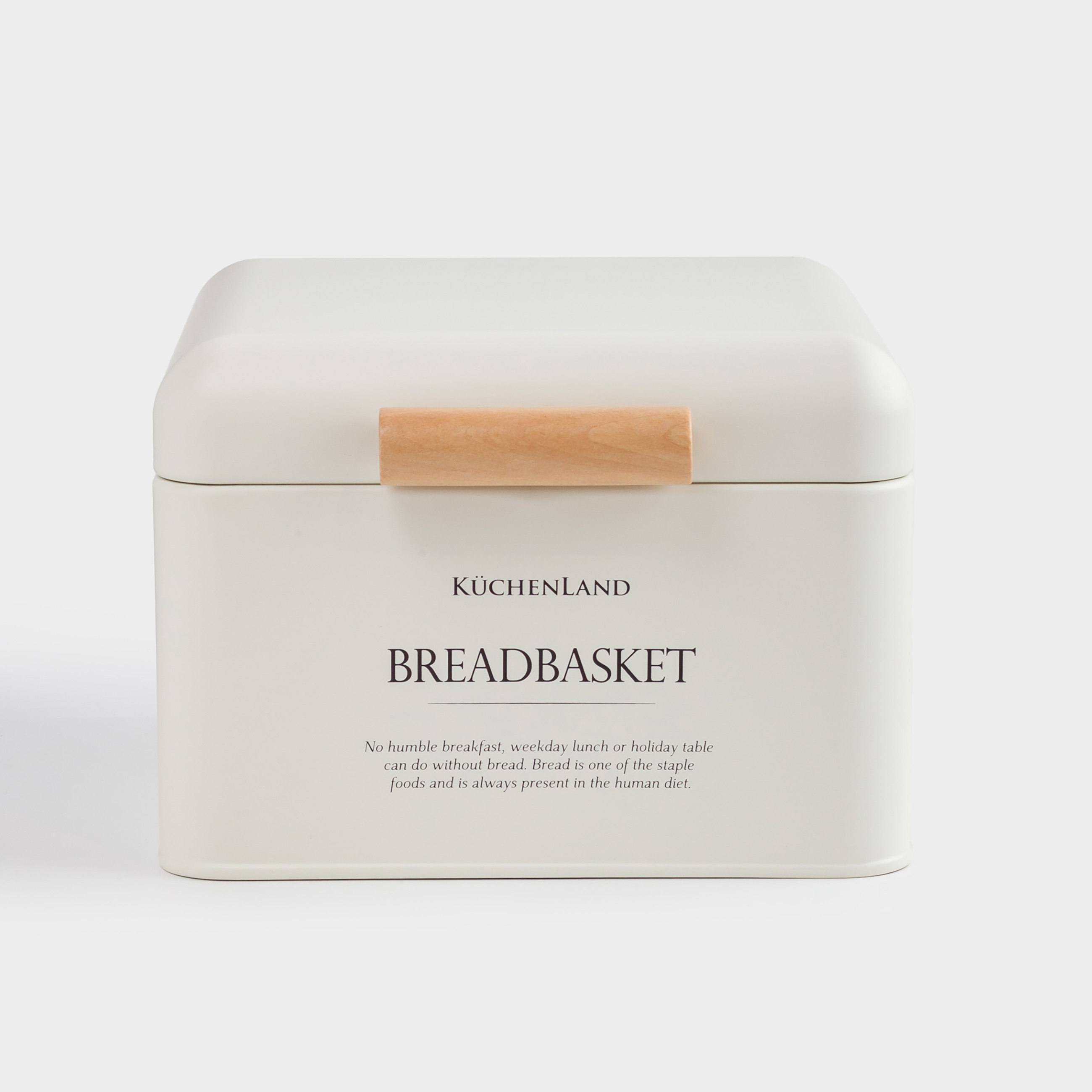 Хлебница 20х20х14 см металлдерево квадратная молочная Breadbasket Course 1490₽