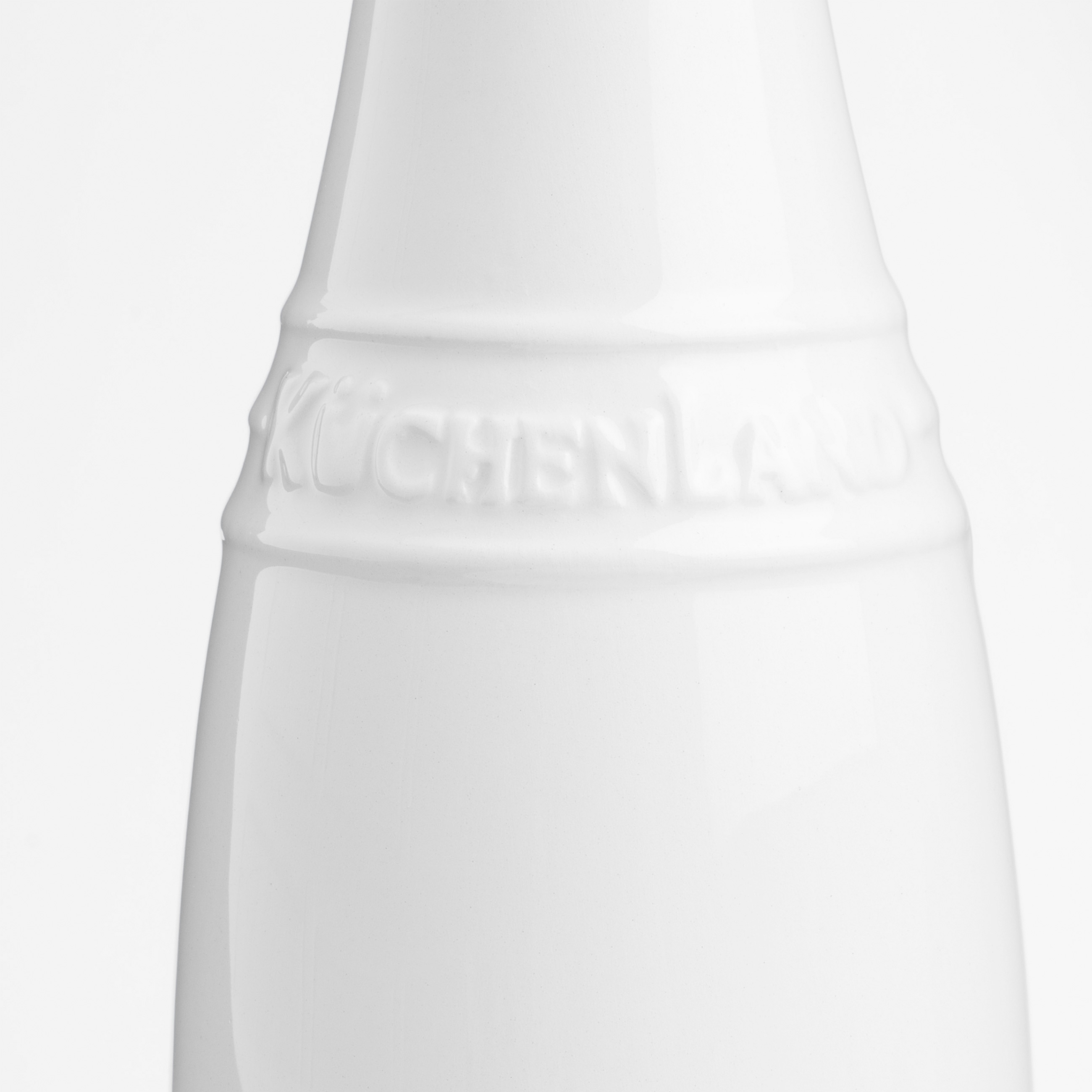 Бутылка для масла или уксуса, 450 мл, с дозатором, керамика/сталь, белая, Ceramo изображение № 5