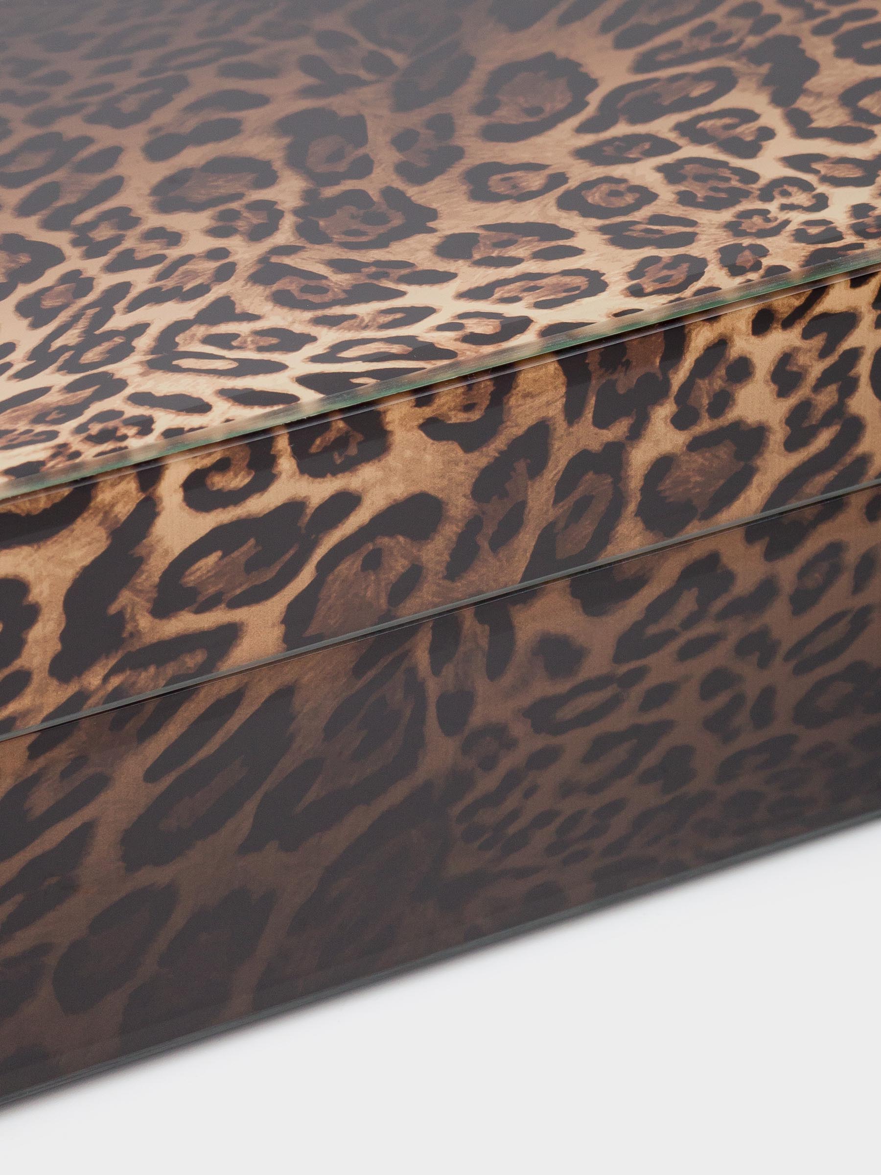 Шкатулка для украшений, 21х13 см, стекло, Леопард, Leopard, image-7