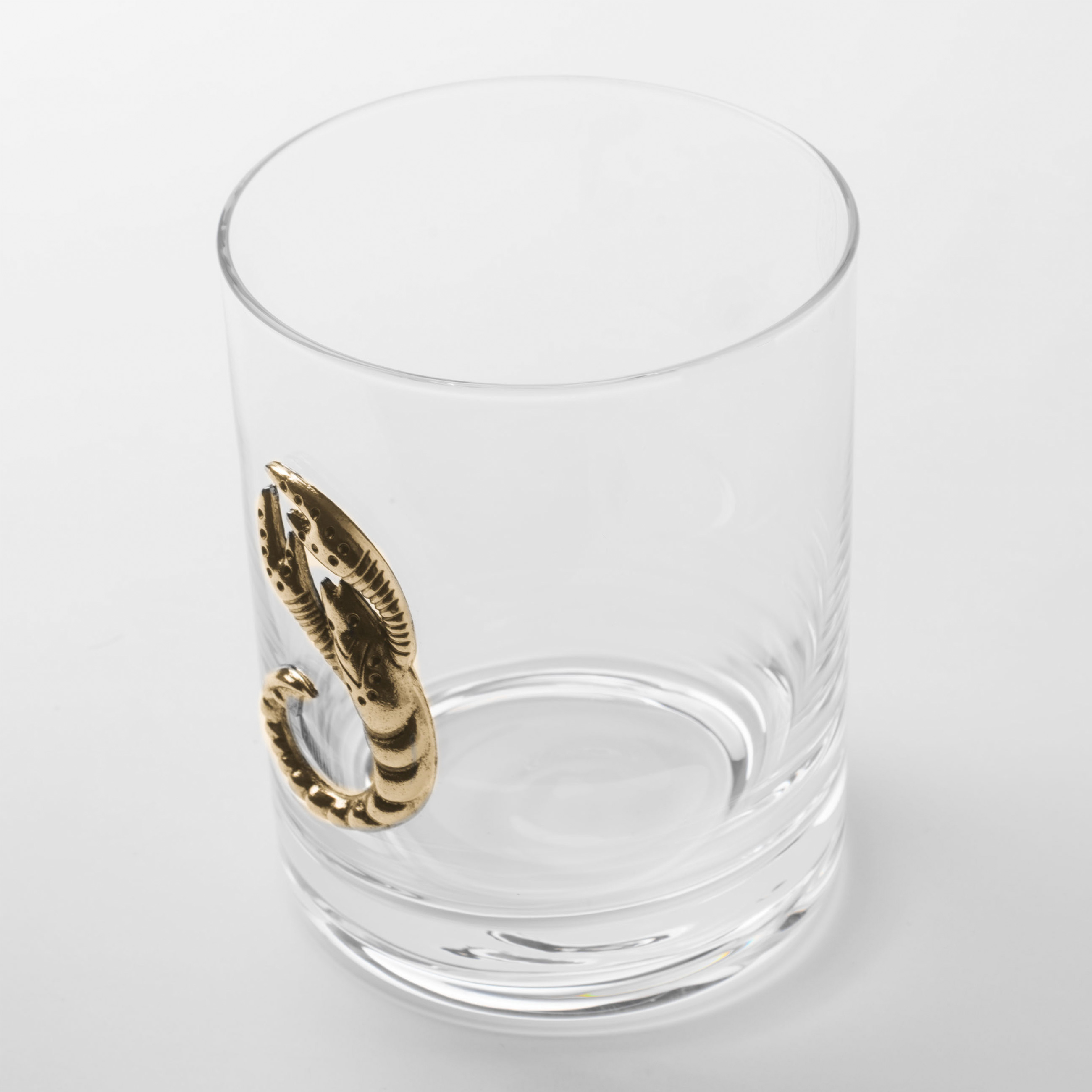 Стакан для виски, 340 мл, стекло/металл, золотистый, Скорпион, Zodiac изображение № 2