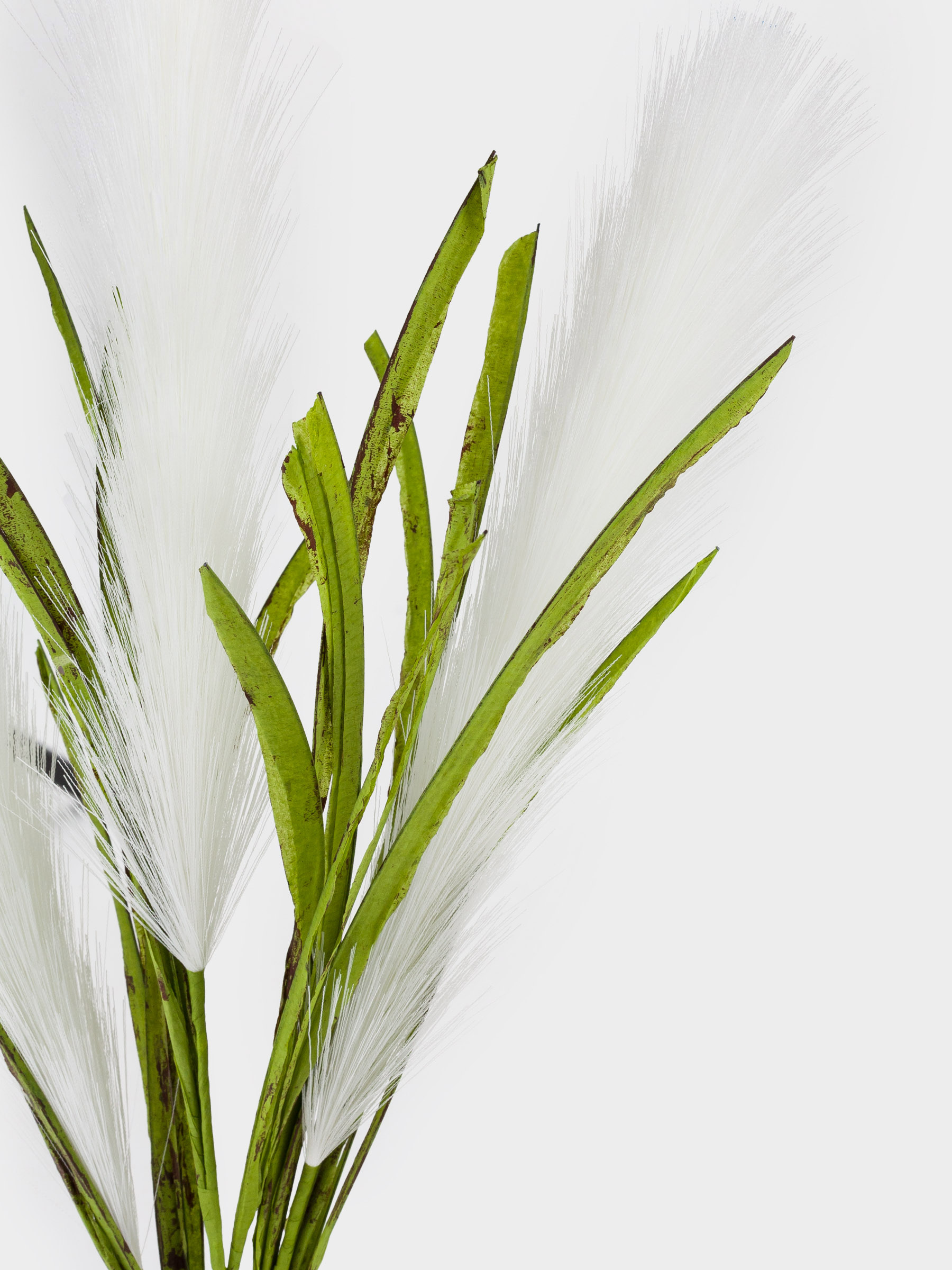 Ветка декоративная, 80 см, полиэстер/бумага, Белый камыш, Pampas, image-3