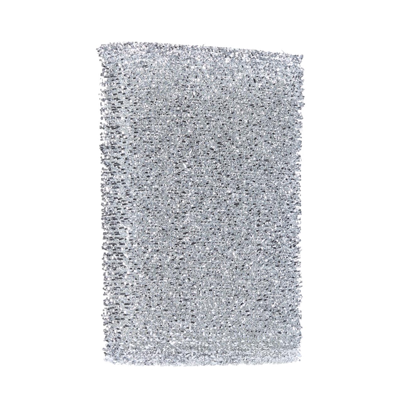 Губка для мытья посуды, 13х9 см, дакрон/поролон, серебристая, Clean, image-2