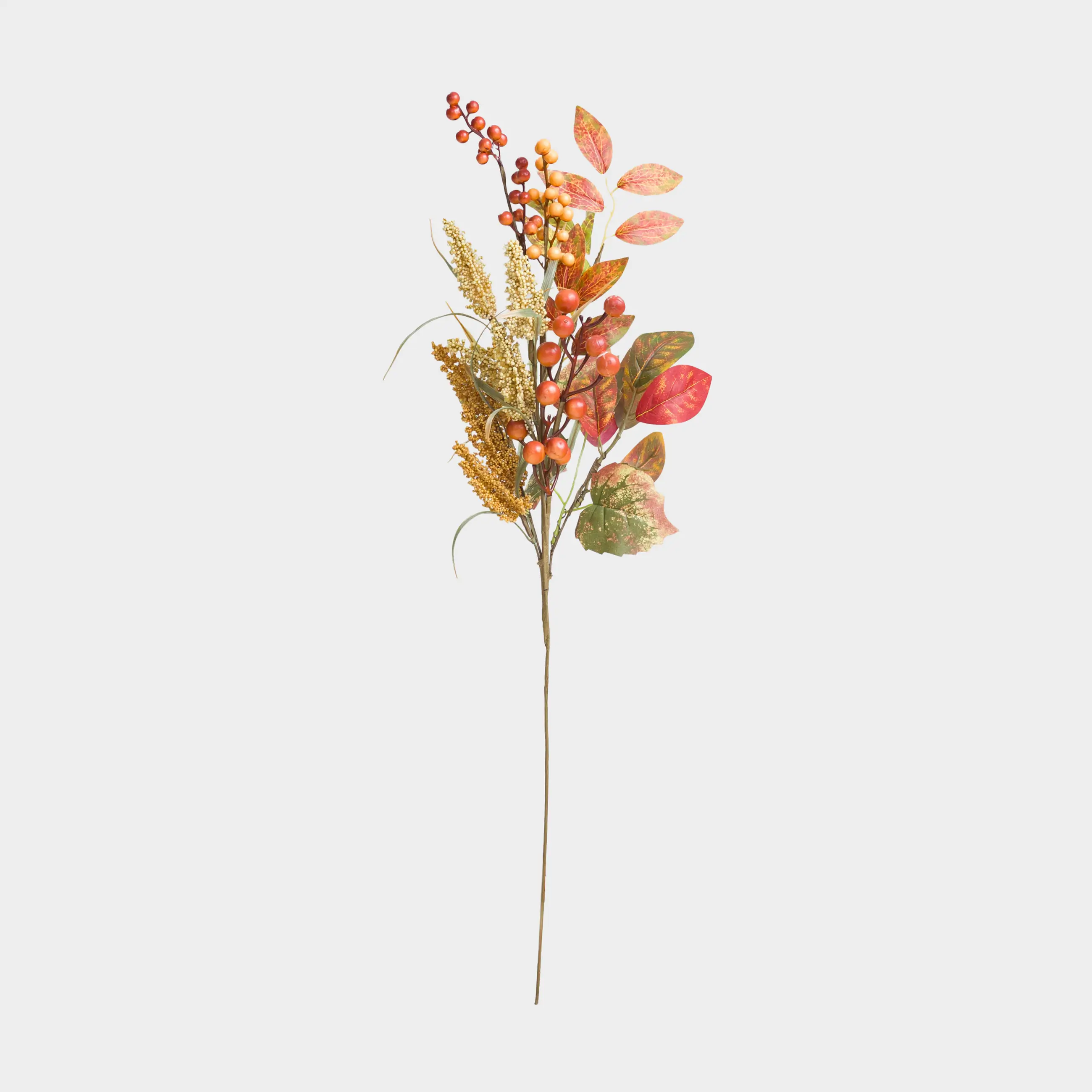Ветка декоративная, 76 см, пенопласт/полиэстер, Рябина и амарант, Forest symphony decor