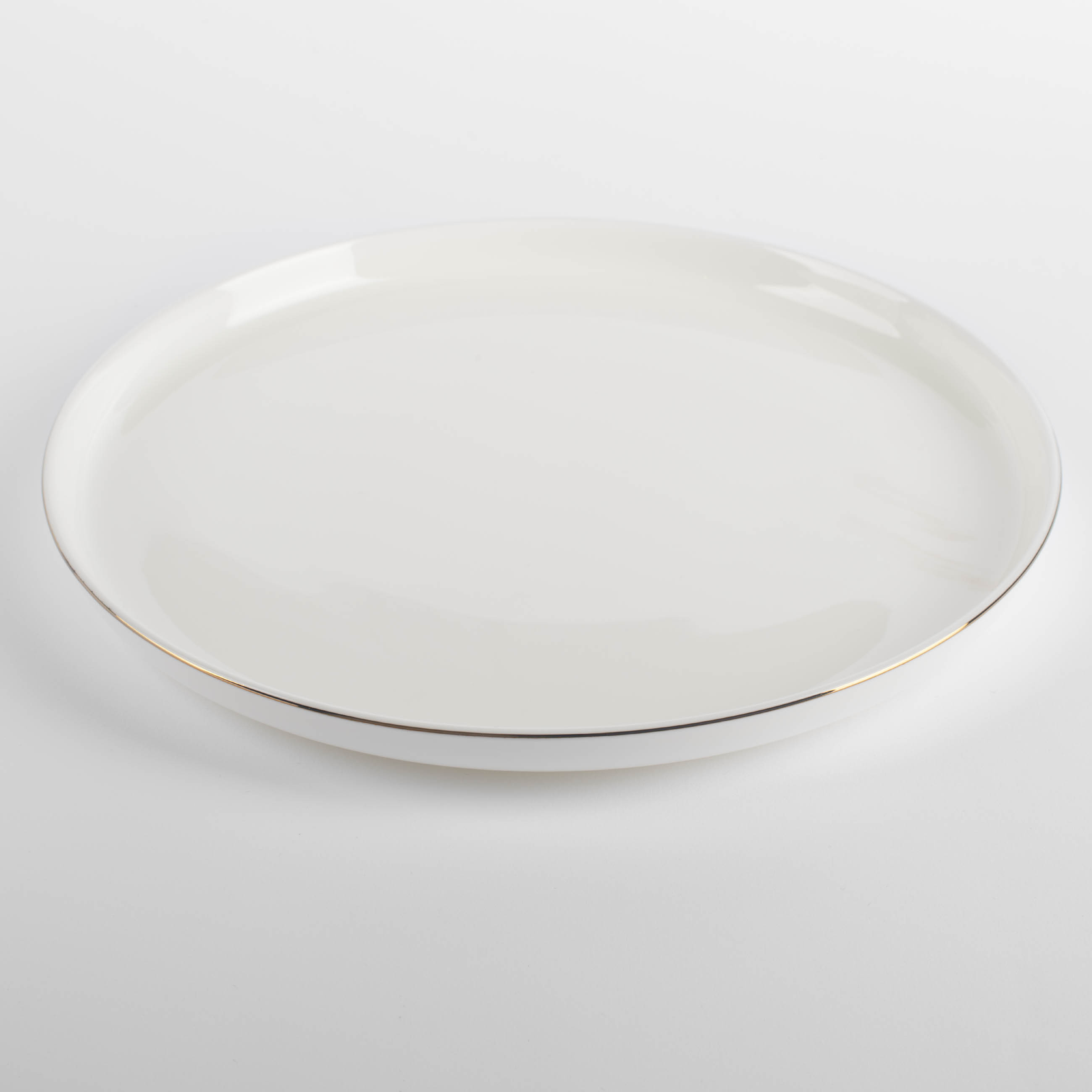 Тарелка обеденная, 26 см, фарфор F, белая, Ideal gold изображение № 2