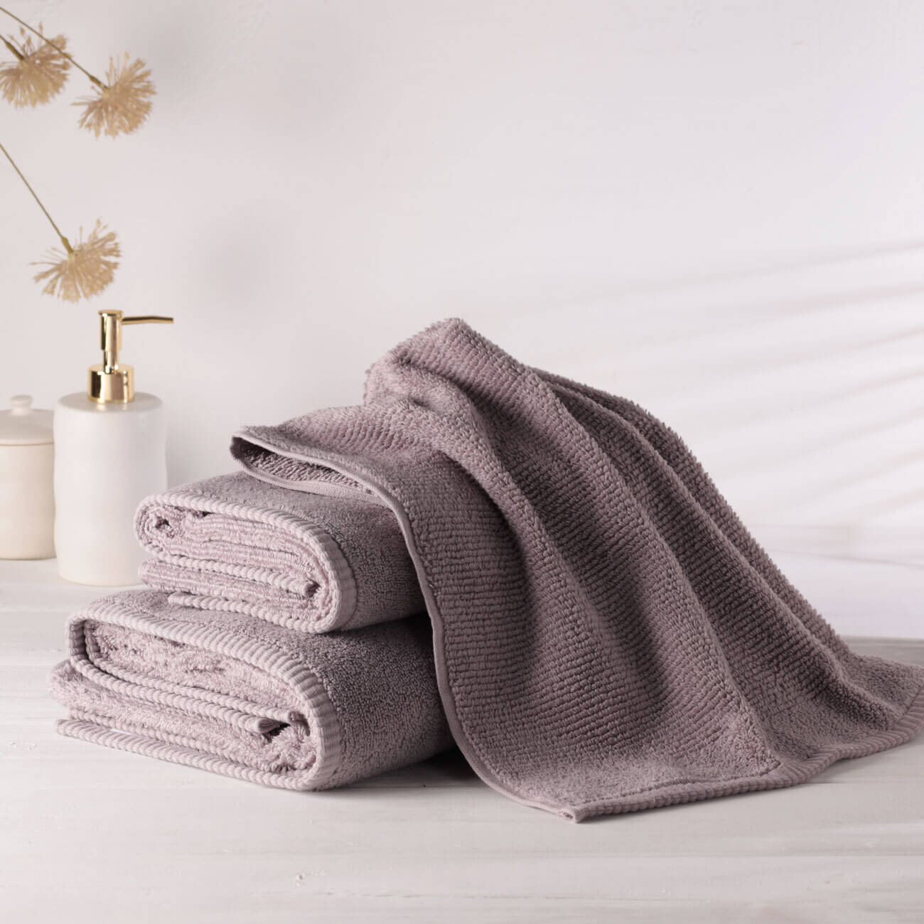 Полотенце, 40х60 см, хлопок, лиловое, Terry cotton полотенце классик персиковый р 33х60
