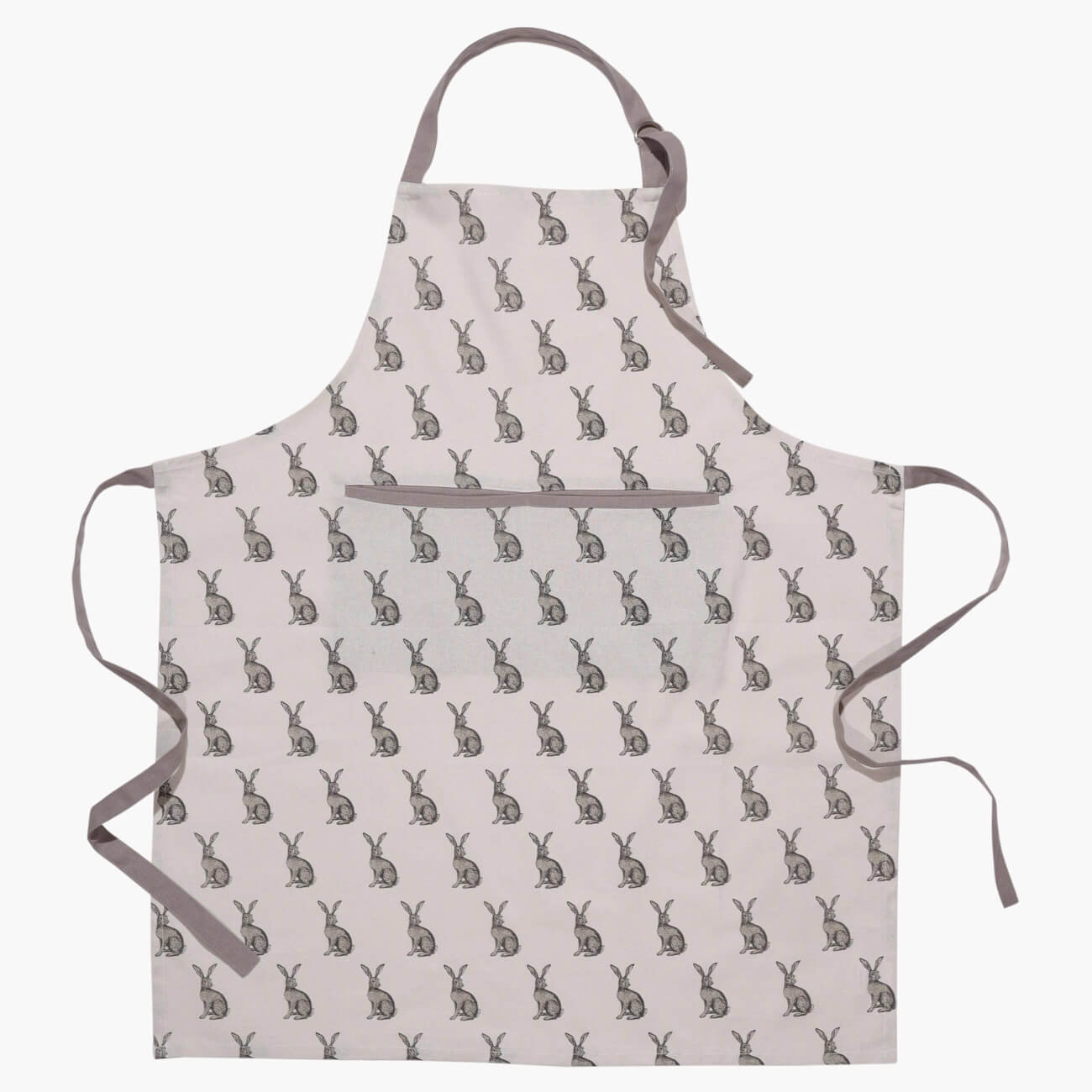 

Фартук, 70х85 см, хлопок, белый, Кролик, Rabbit grey