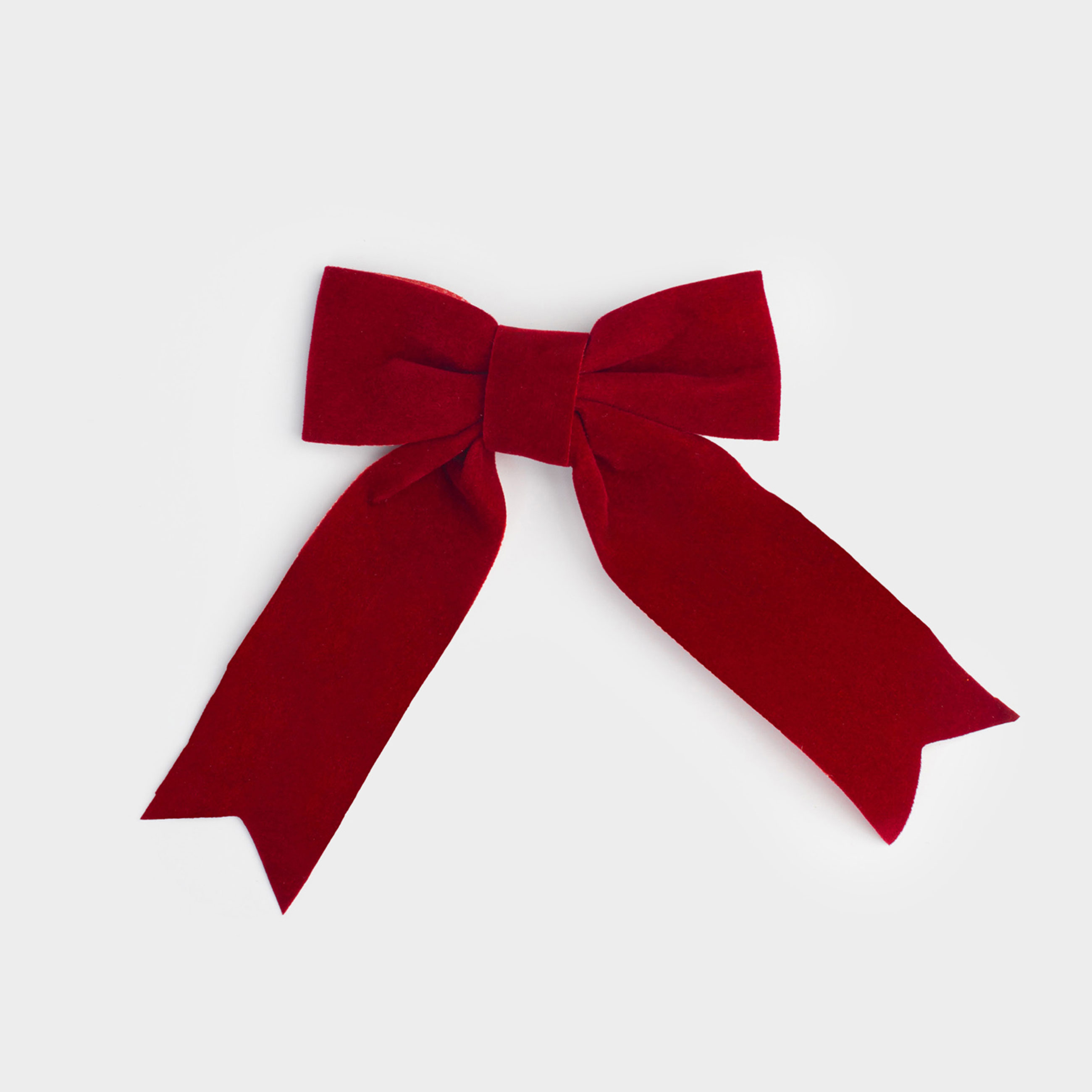 Украшение декоративное 15х18 см на клипсе полиэстер бордовое Бант Bow velvet 249₽