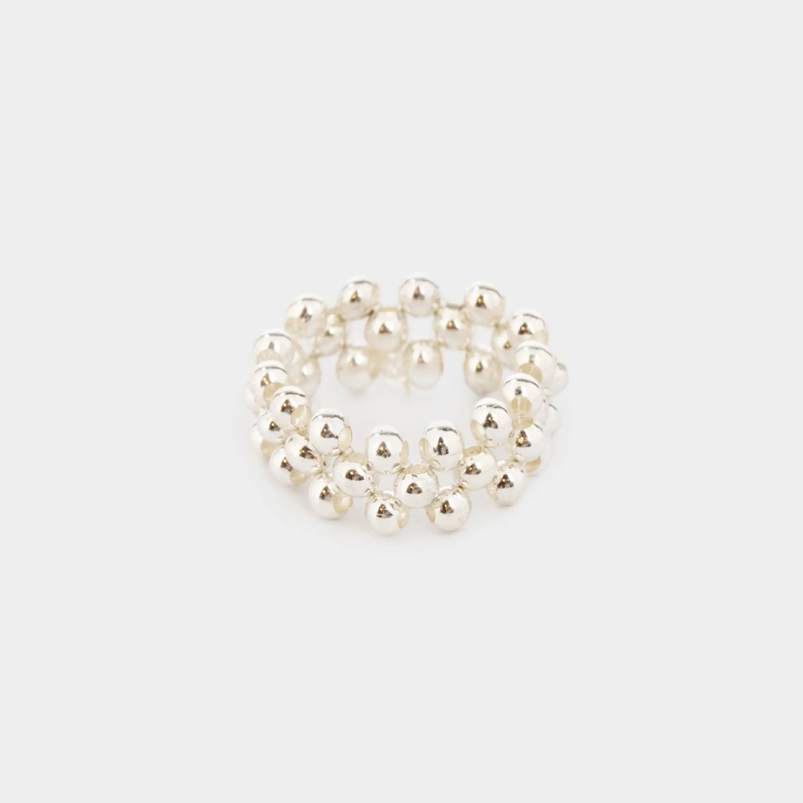 Кольцо, 2 см, единый размер, металл, серебристое, Jewelry